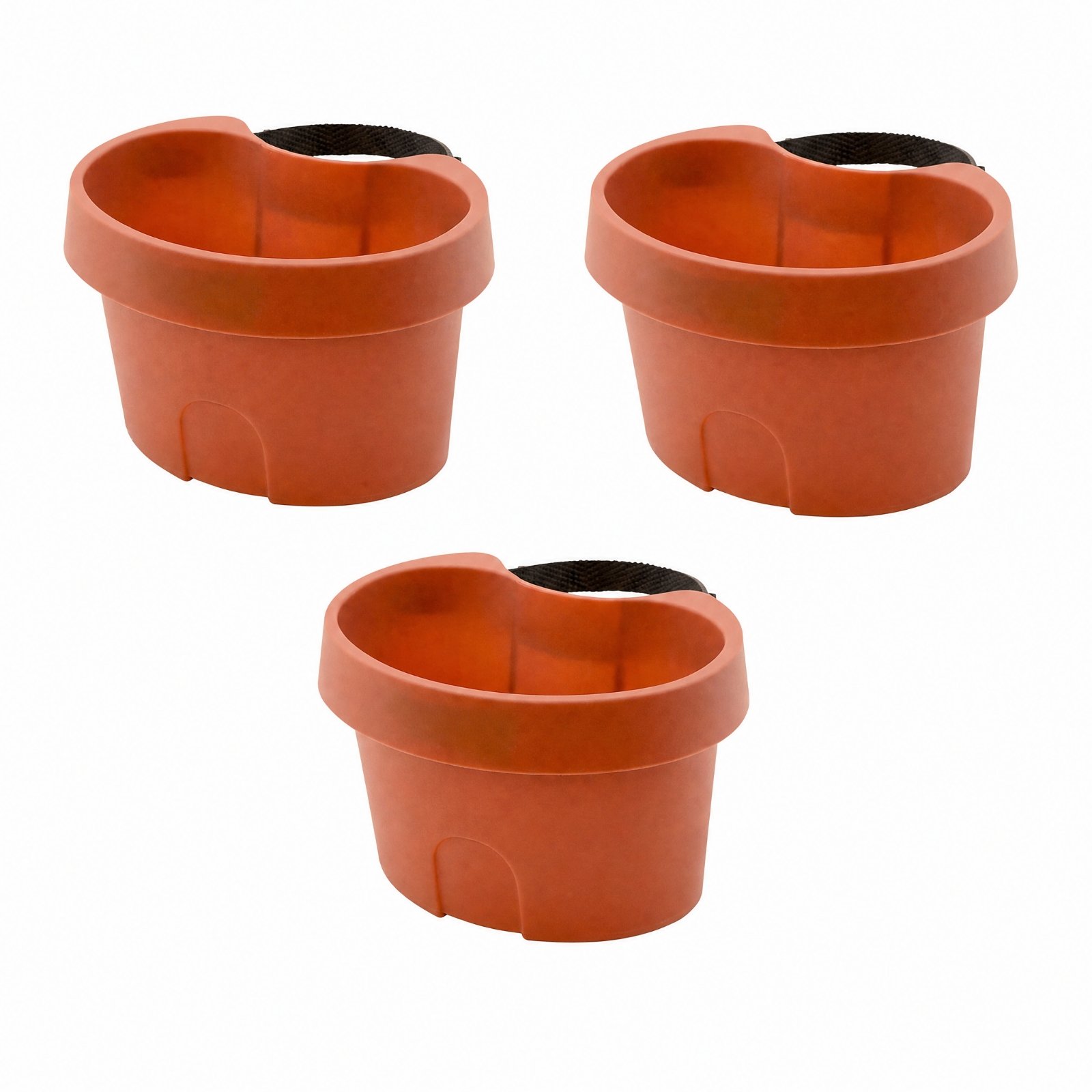 3-Piece Freestanding Planter with Mounting Strap