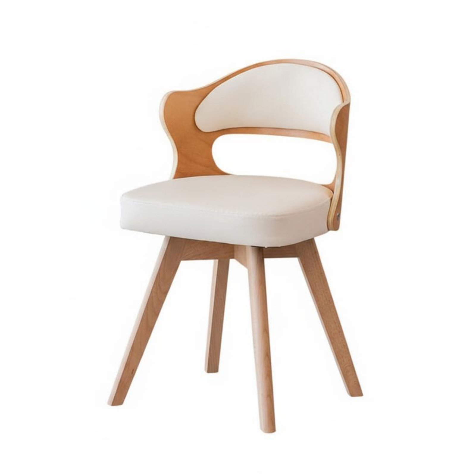 Upholstered Revolving Vanity Stool