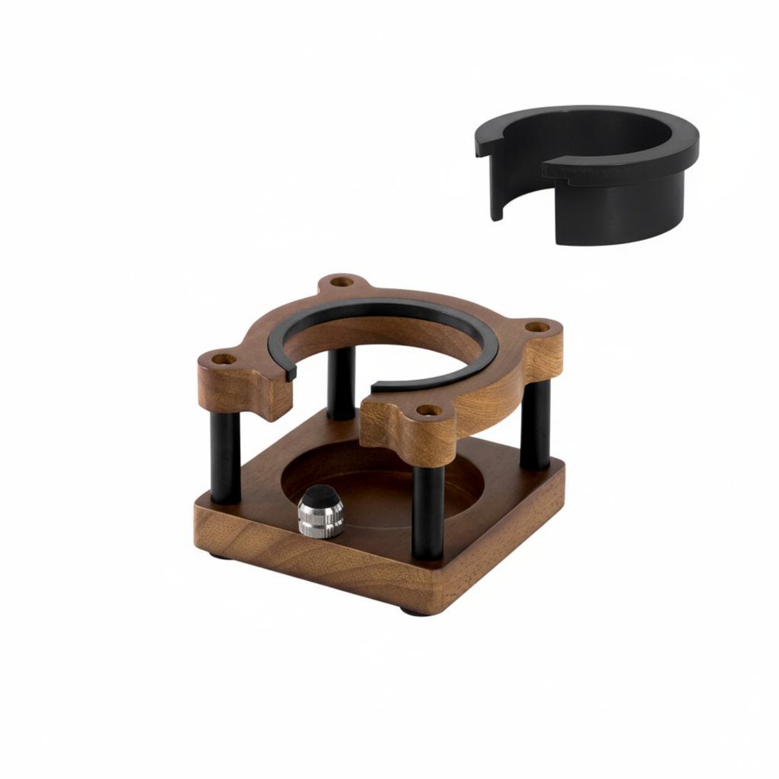 Wood Espresso Pressing Station