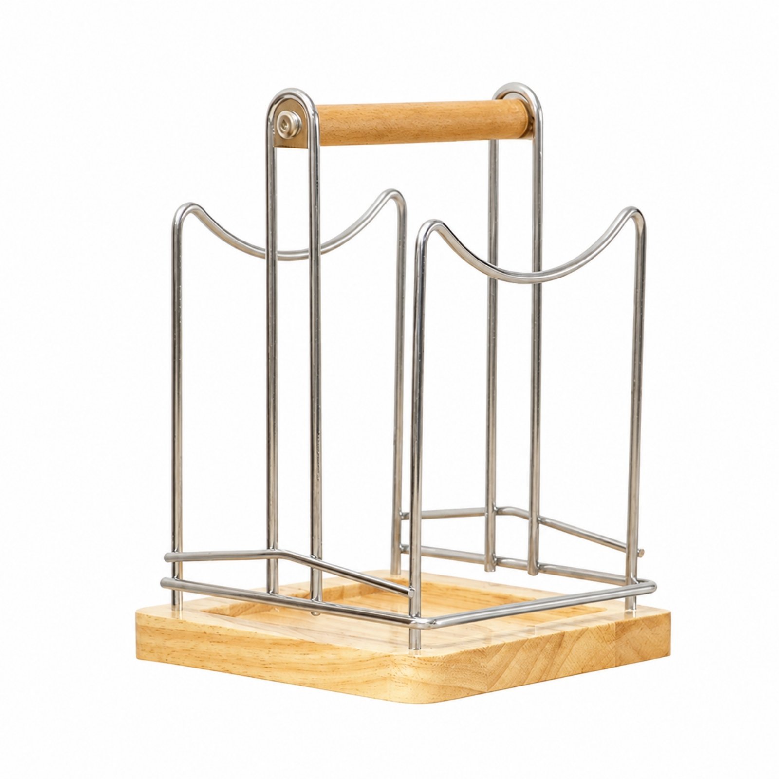 Wire Rack with Wooden Base