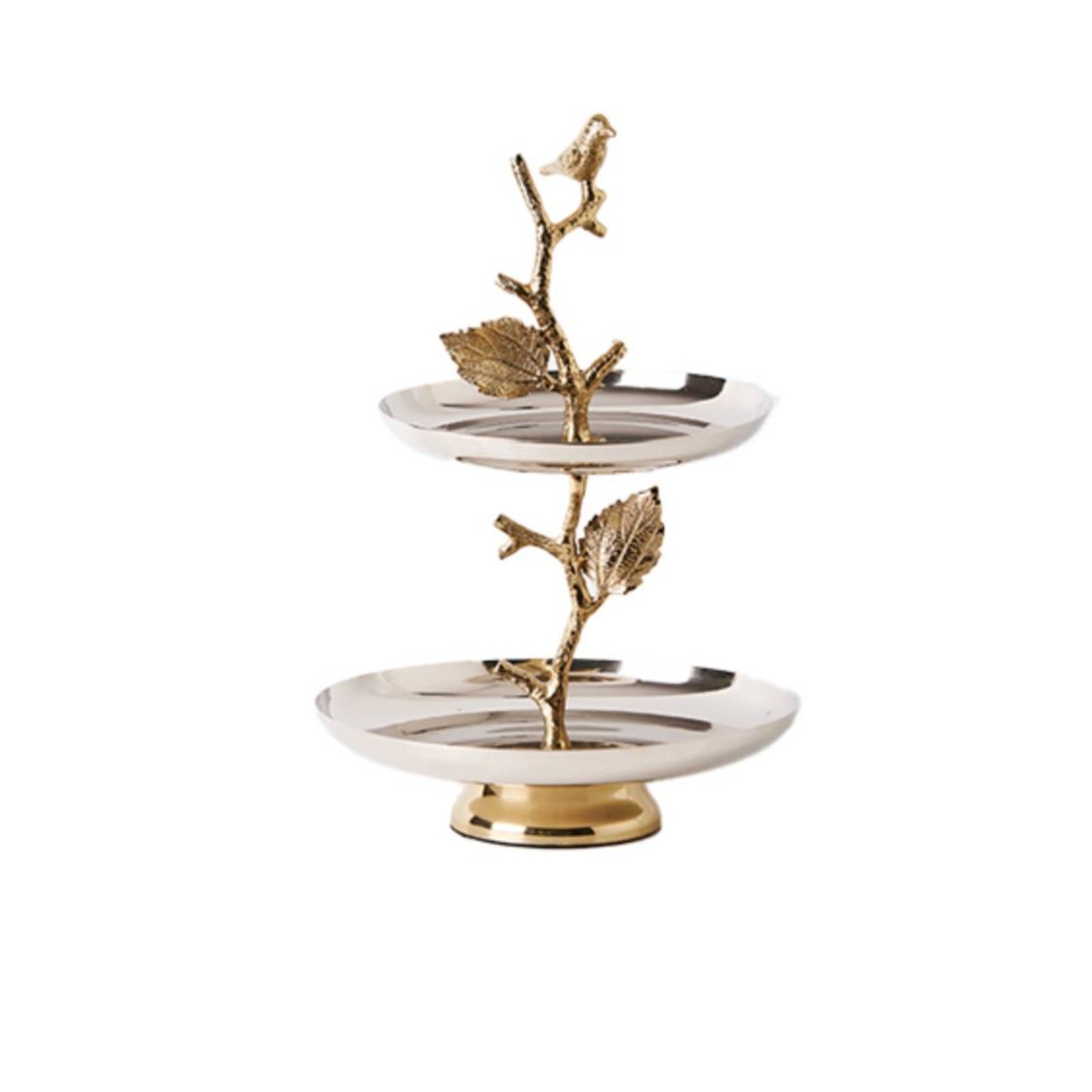 Two-Tier Serving Stand – Gold, 25.4x40.6cm