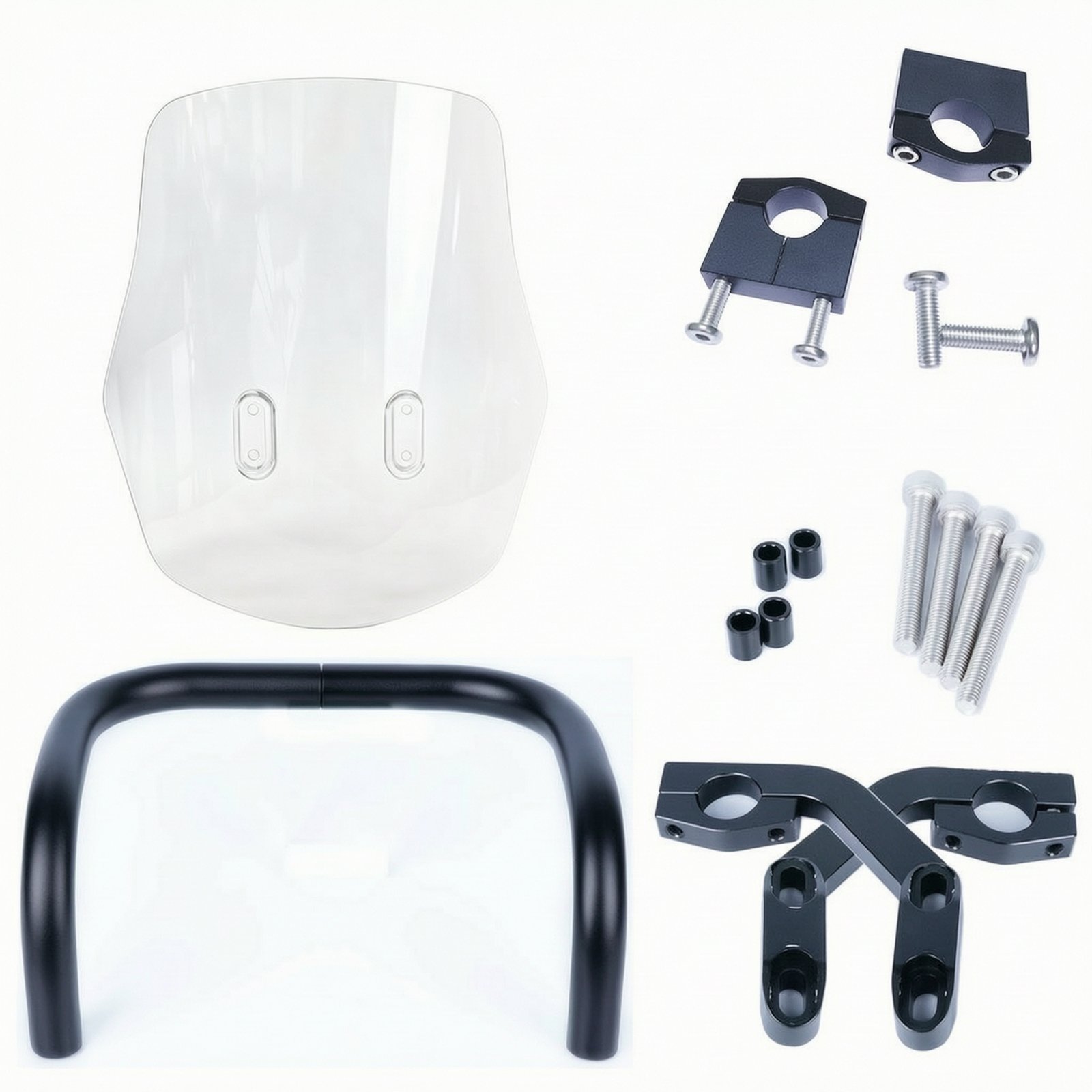 Motorcycle Windscreen with Hardware