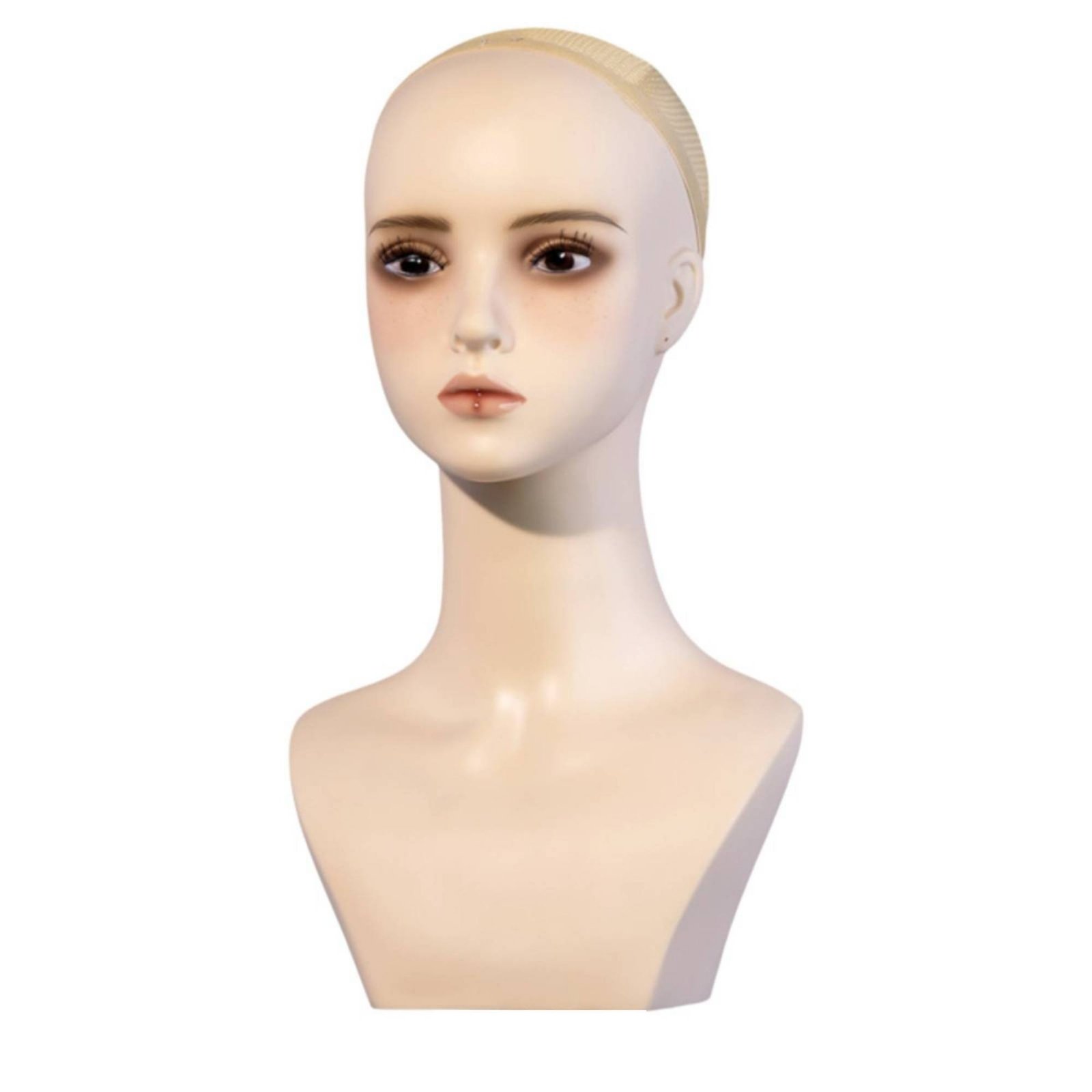 Mannequin Head with Shoulders – PVC