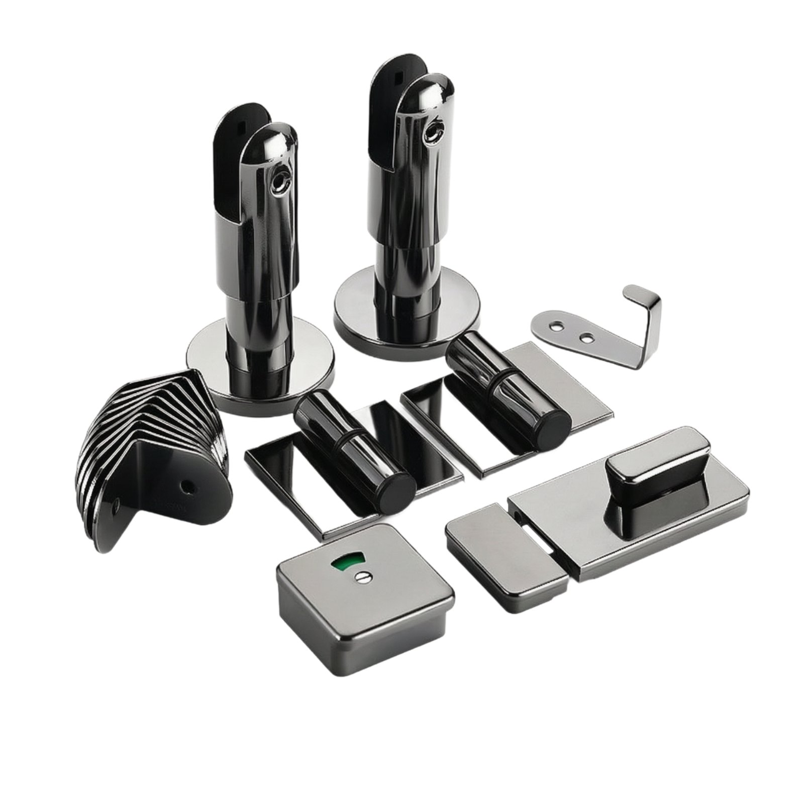 Restroom Partition Hardware Kit Gunmetal