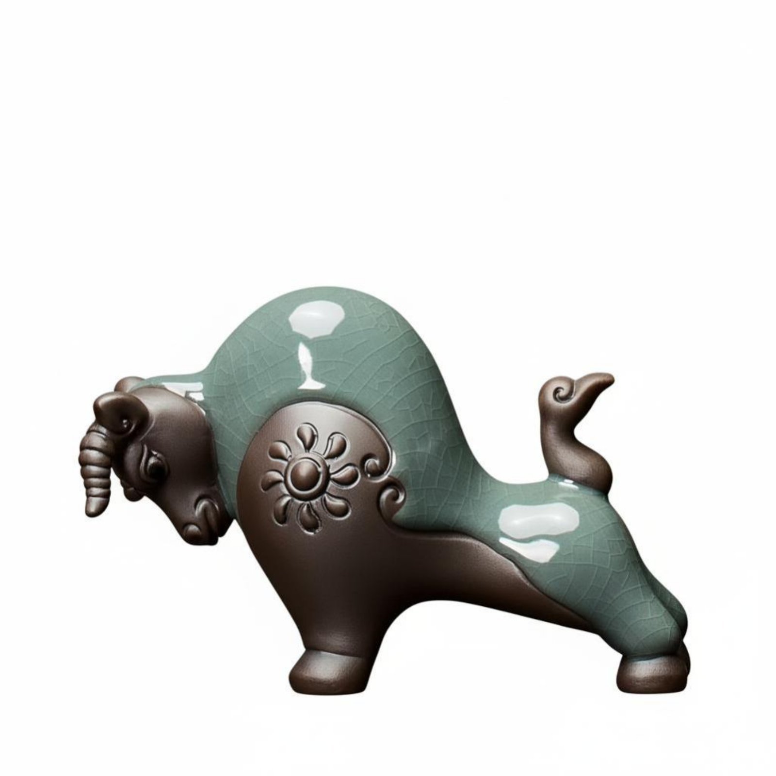 Ceramic Ox Figurine – Ge Kiln