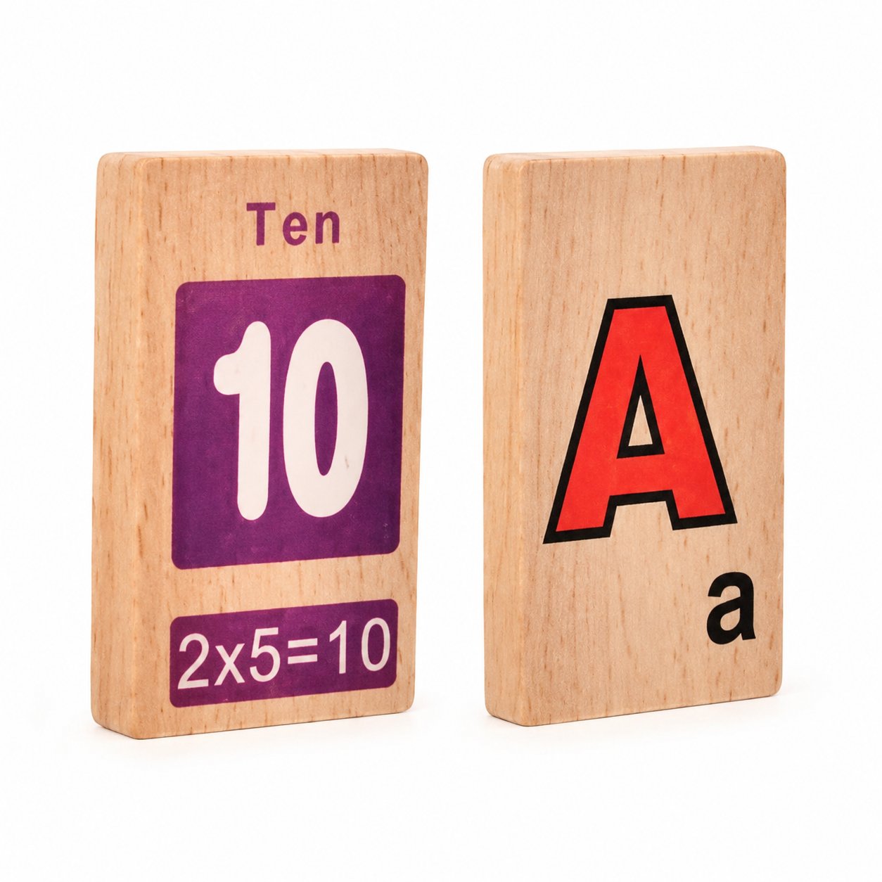 Colorful Building Block Dominoes Set