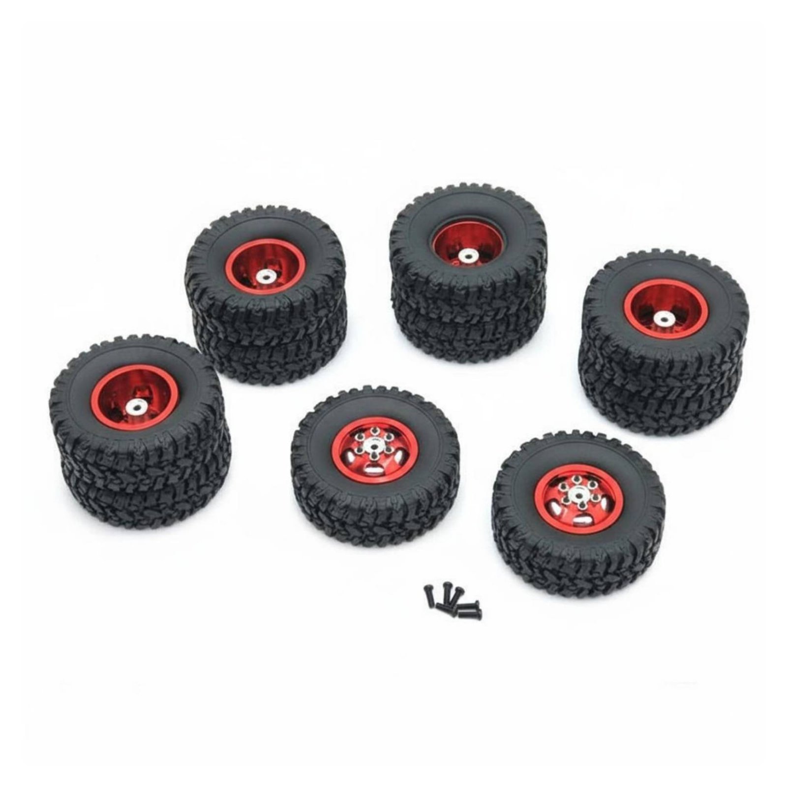 6-Piece 68Mm RC Truck Tires