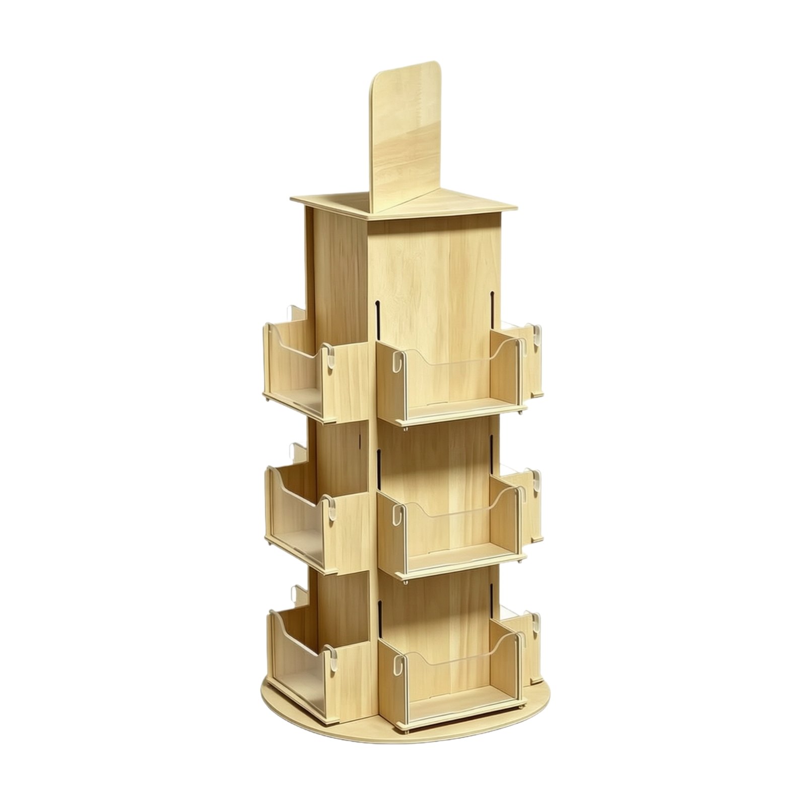 Three-Tier Rotating Display Rack