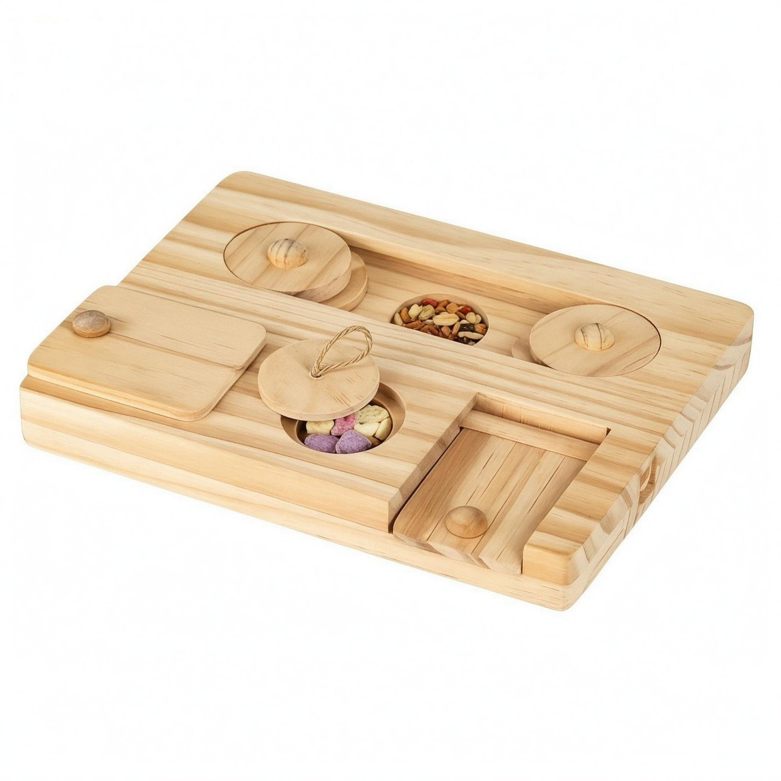 Wooden Foraging Tray – Hamster Plate