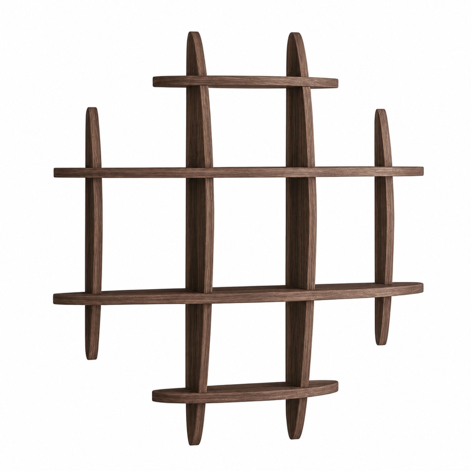 Wooden Wall Display Shelf