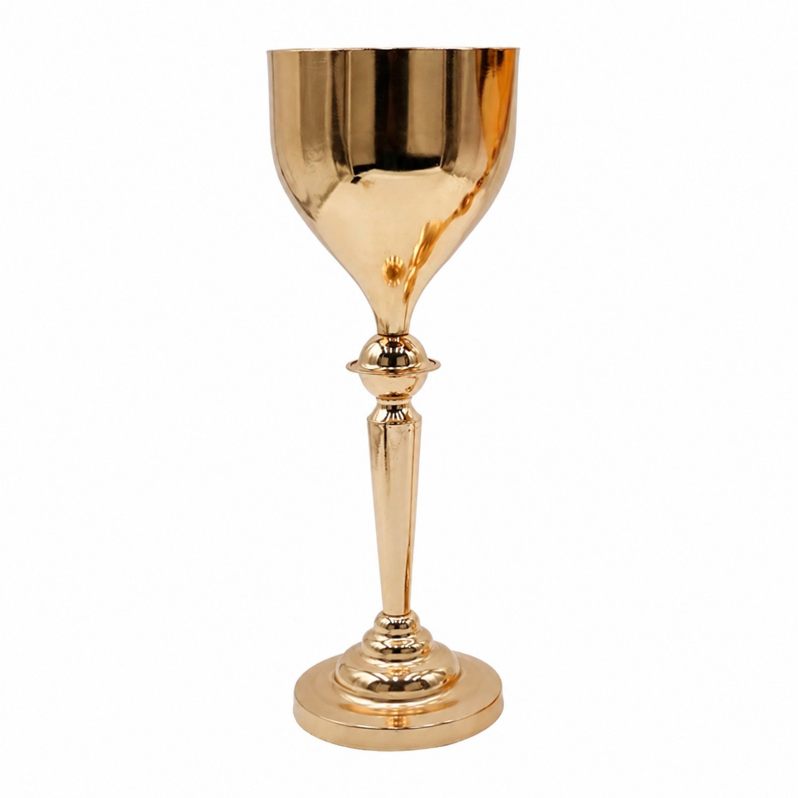 Iron Vase Gold Finish