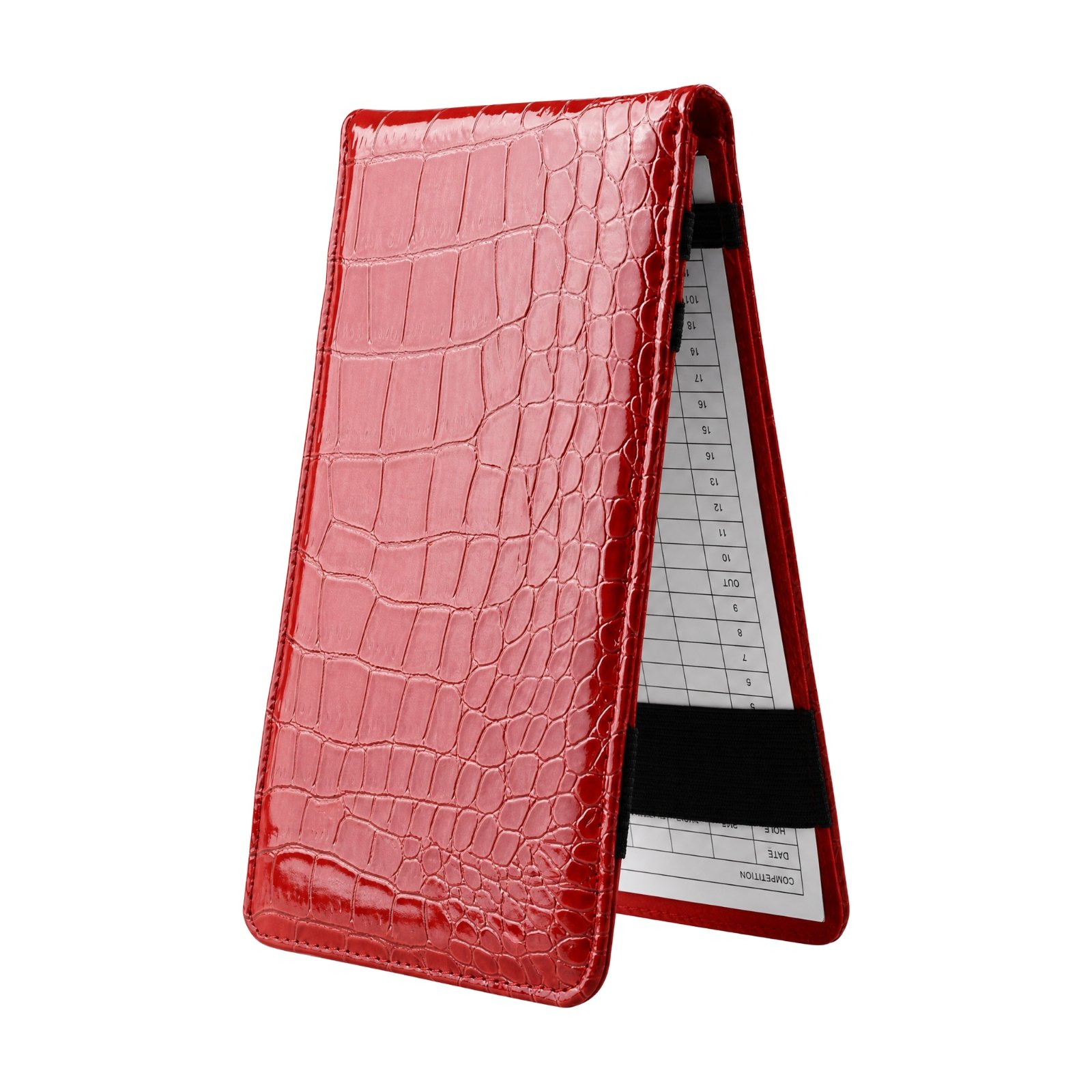 Crocodile-Textured Golf Scorecard Book