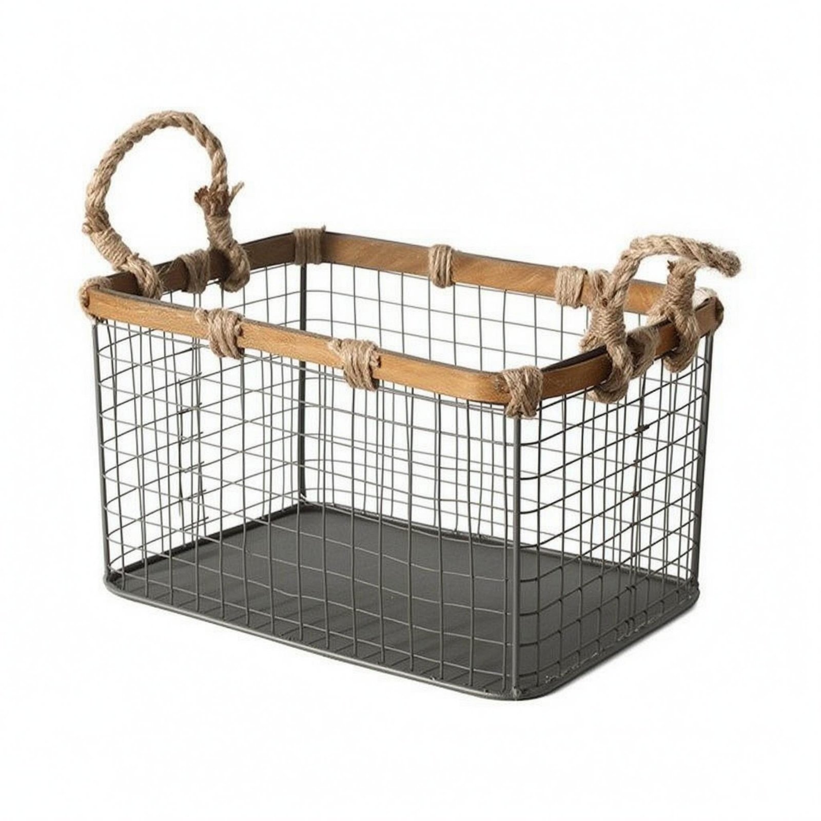 Wire-Grid Storage Basket