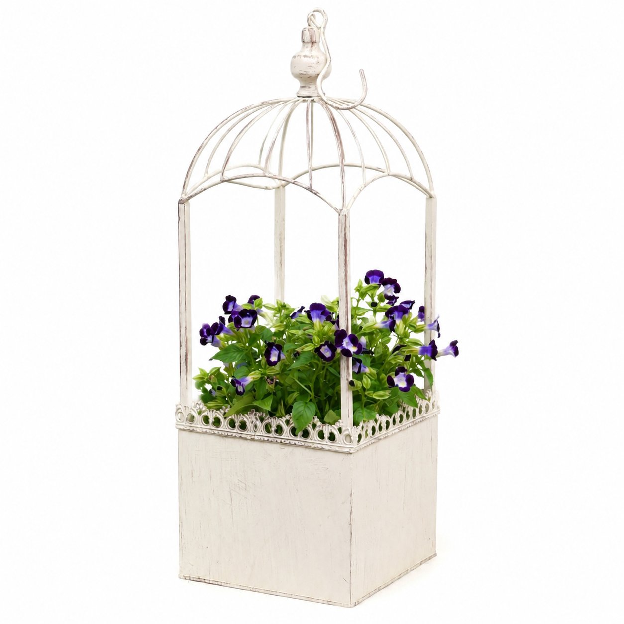 Wrought Iron Hanging Planter Basket