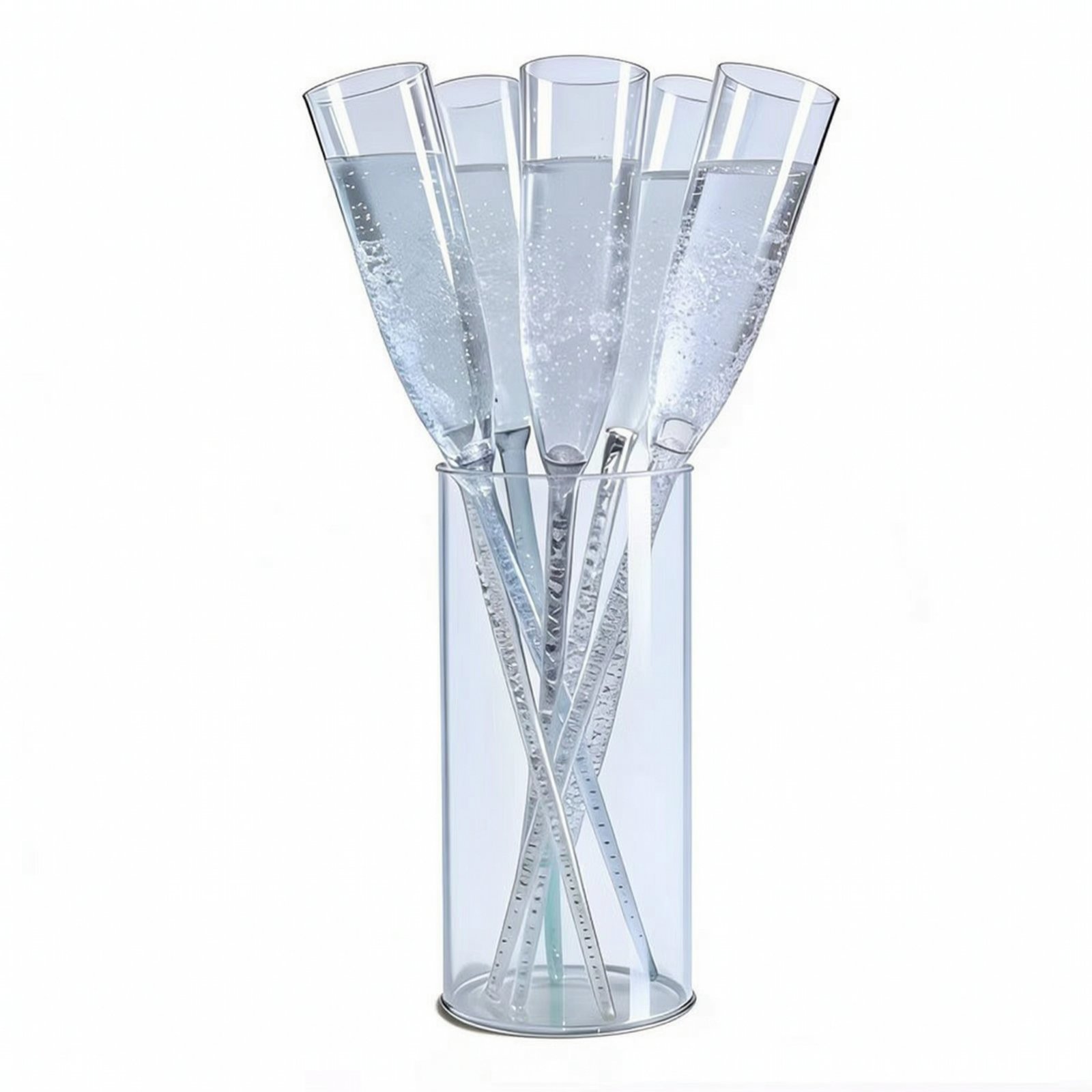 6 Pieces PC Champagne Cup Break-Resistant Stemmed Cocktails