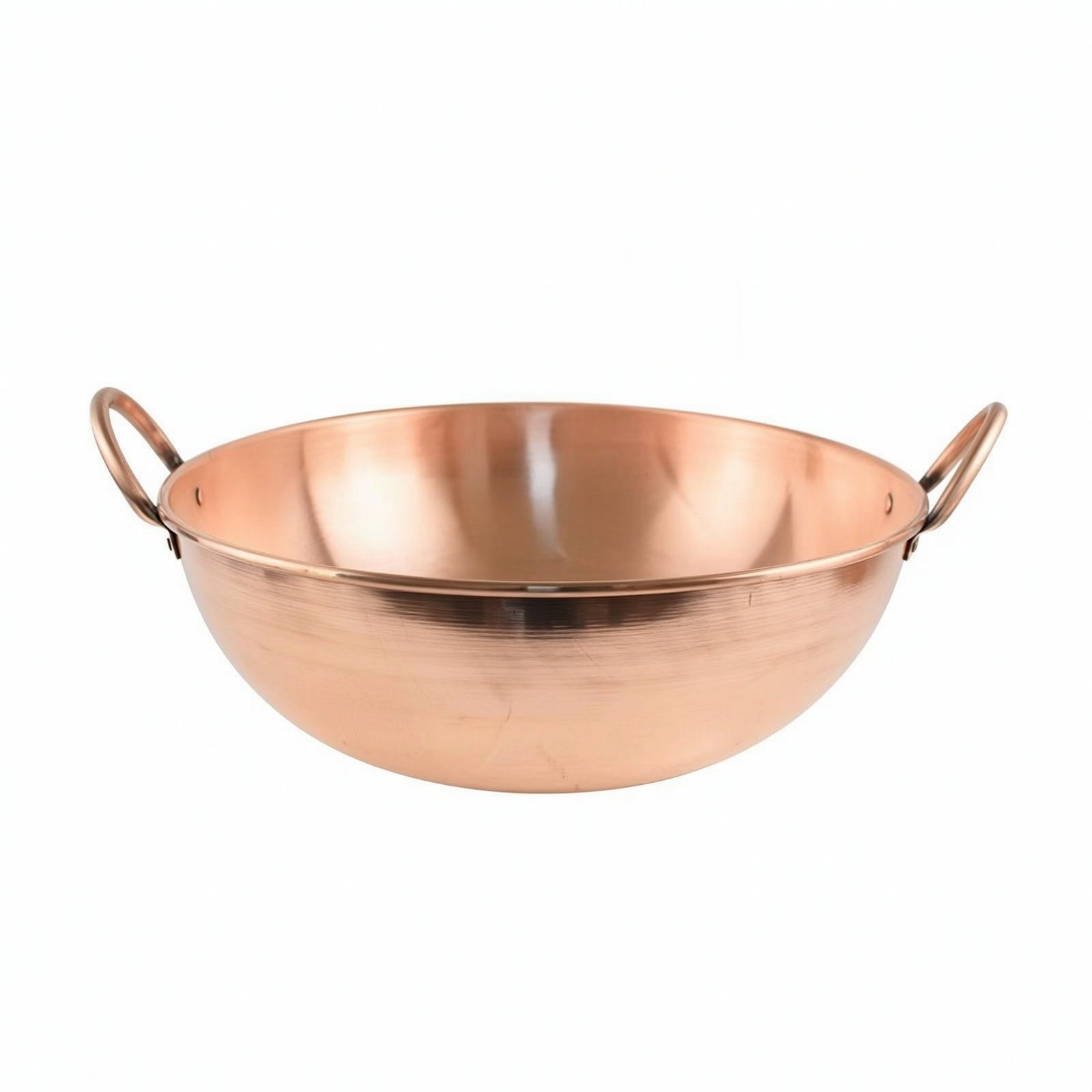 Copper Wok with Two Loop Handles