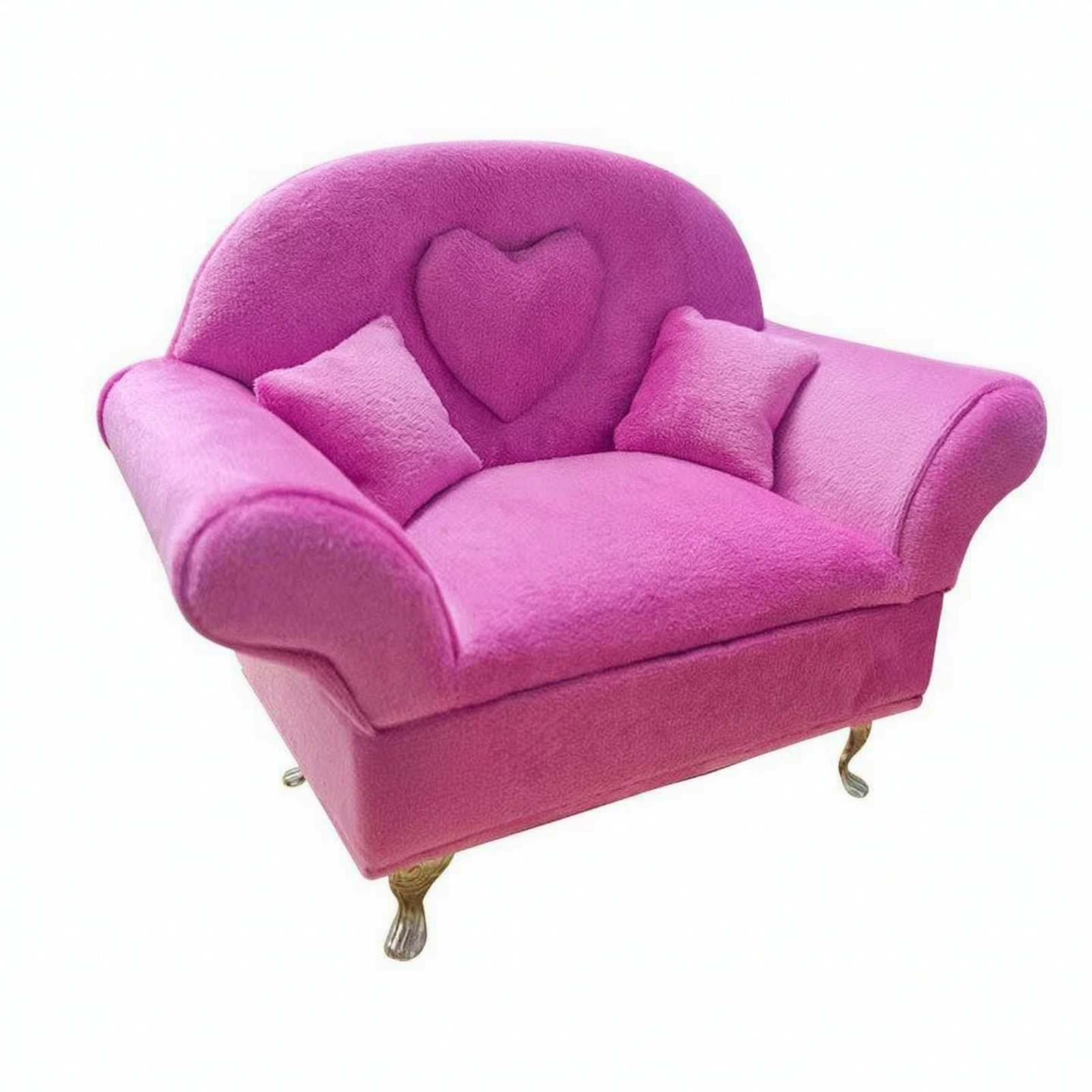 Miniature Sofa Chair with Heart Backrest