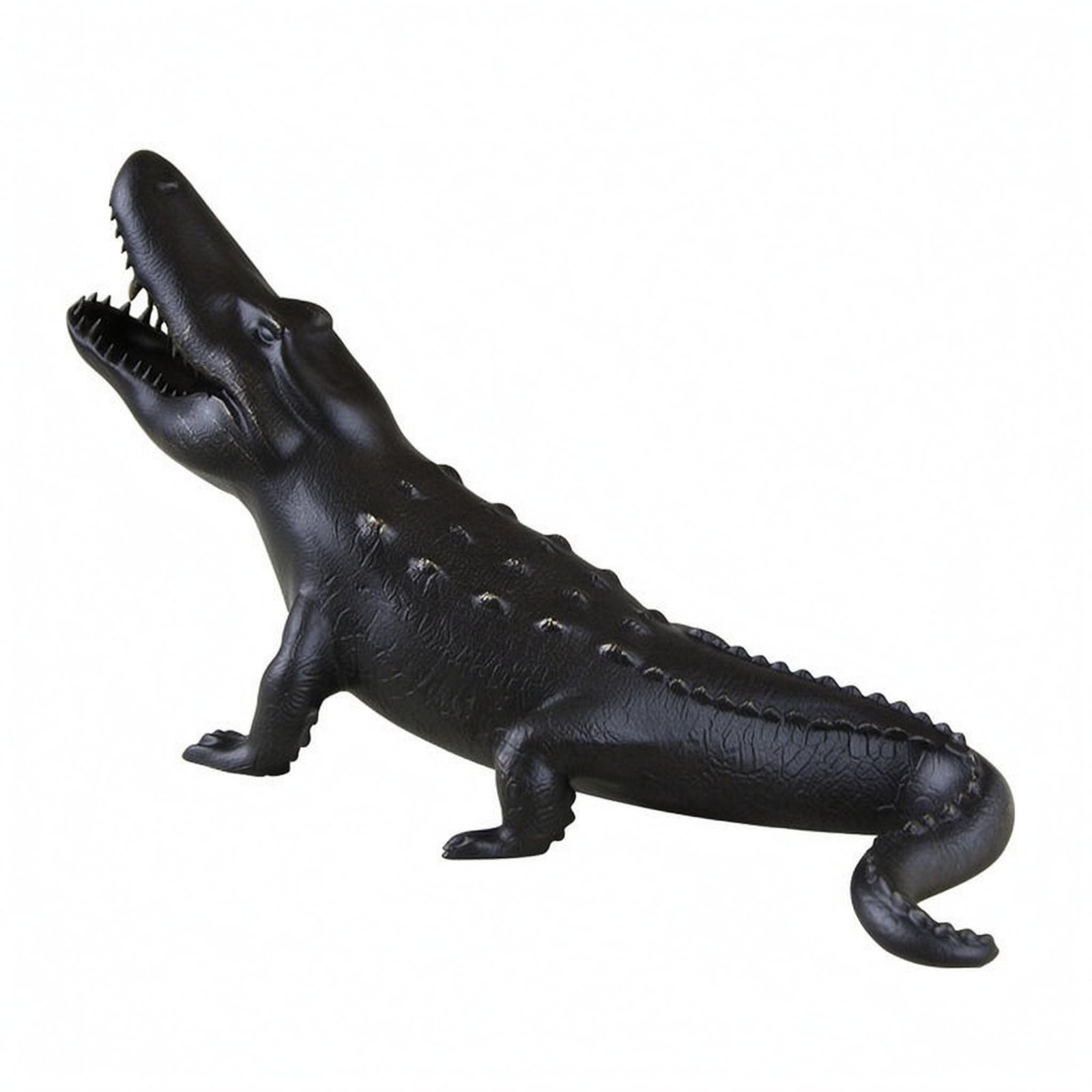 Textured Crocodilian Figurine