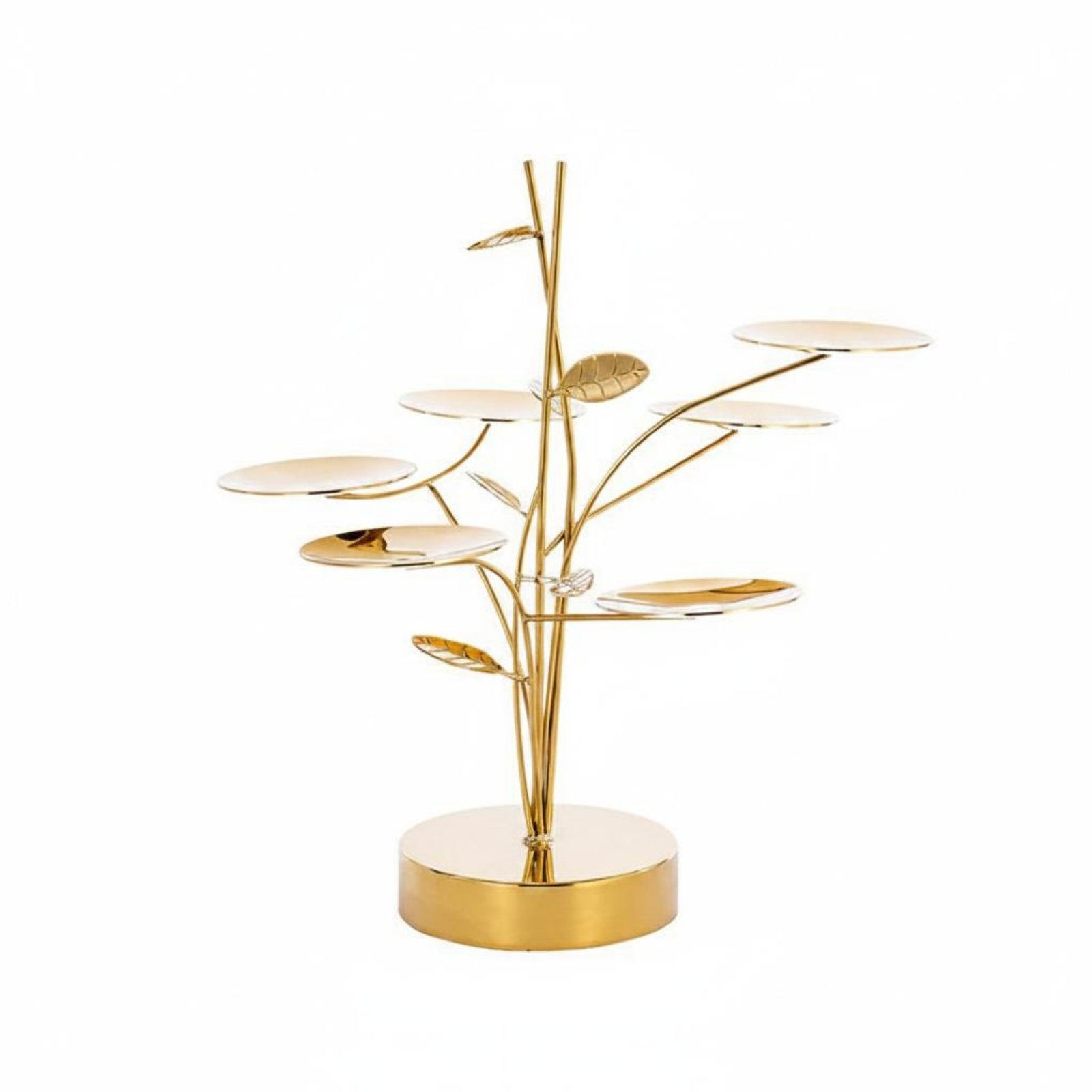Metal Dessert Stand – Gold, Branch