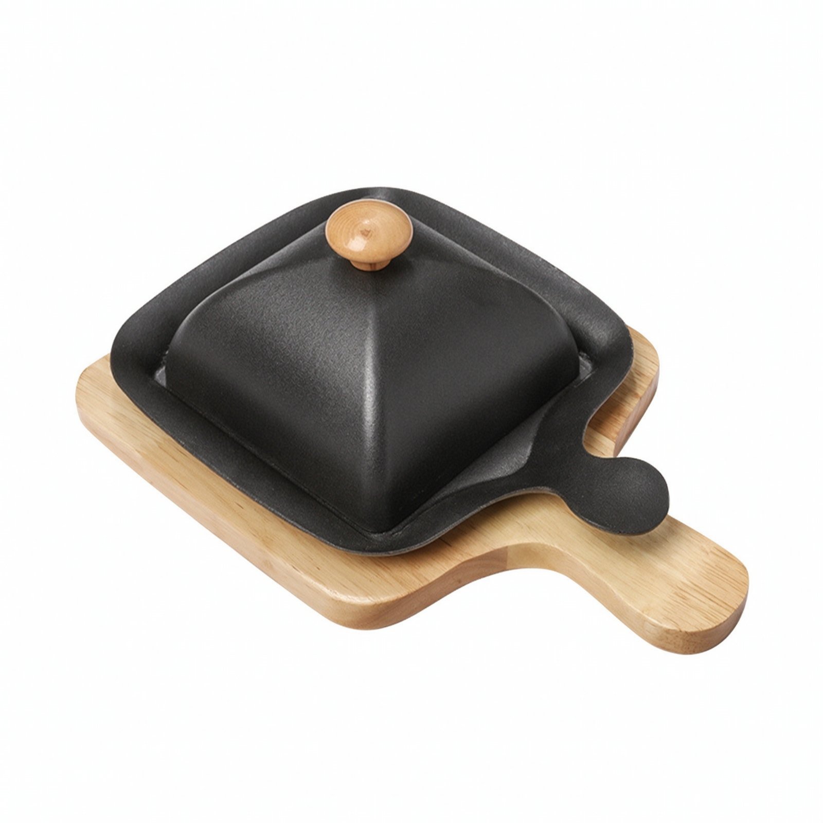 Cast Iron Grate Pan with Lid