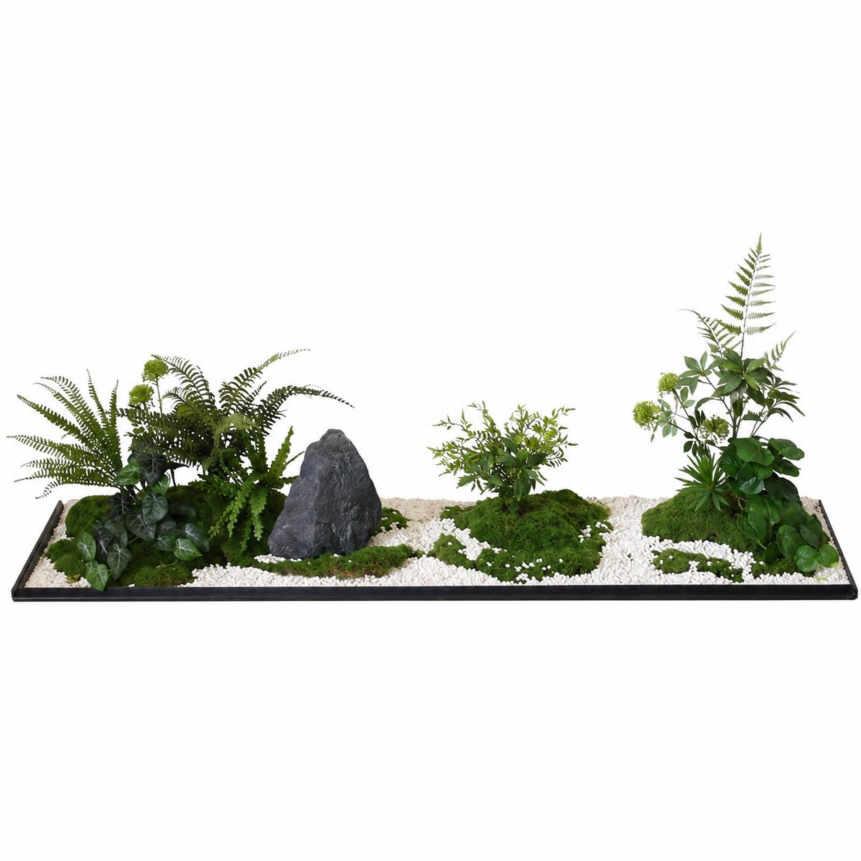 Artificial Plant Arrangement – Green, Brown #2456