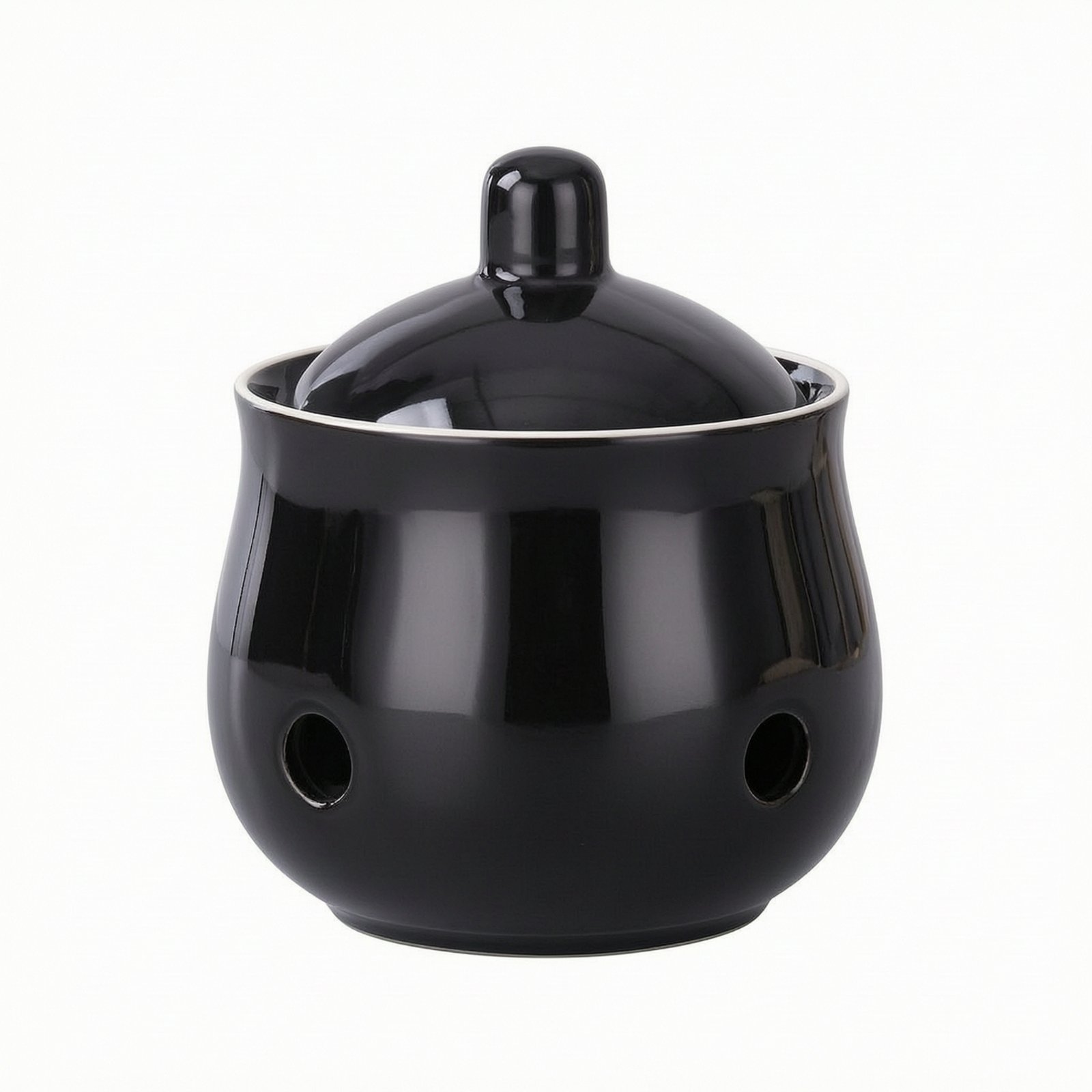 Ceramic Storage Jar – Black
