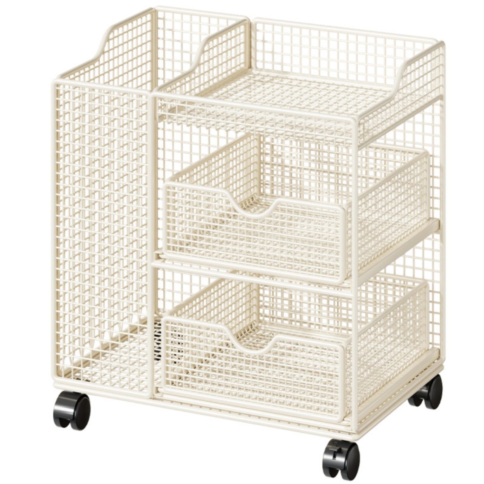 Vegetable Storage Cart with Wire Baskets