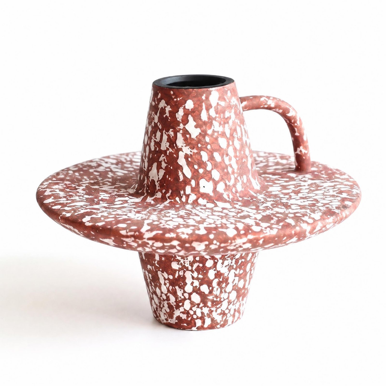Geometric Speckled Vase
