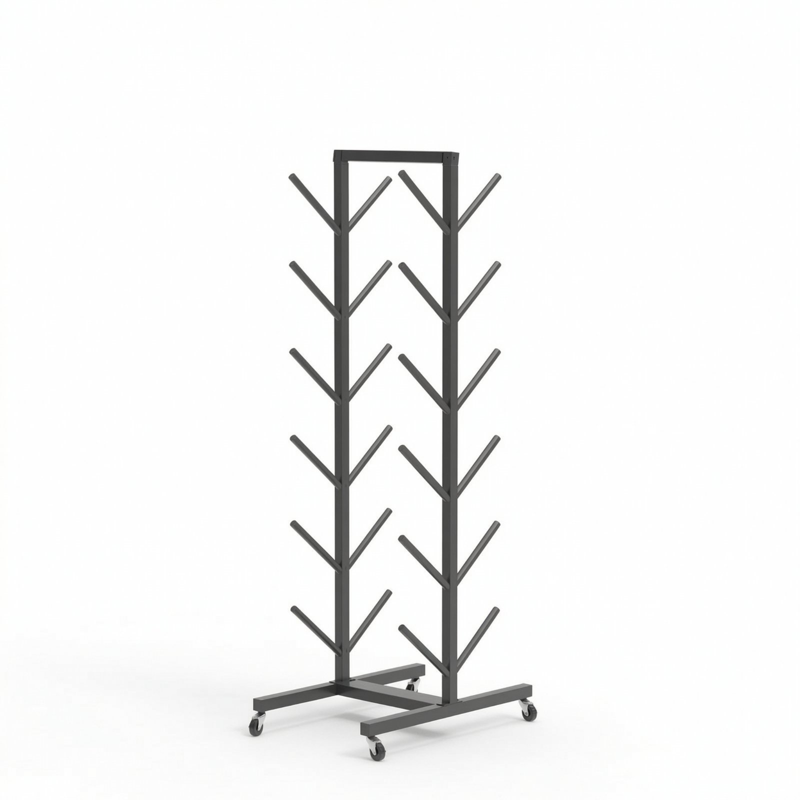 Exercise Mat Storage Rack Double-Sided
