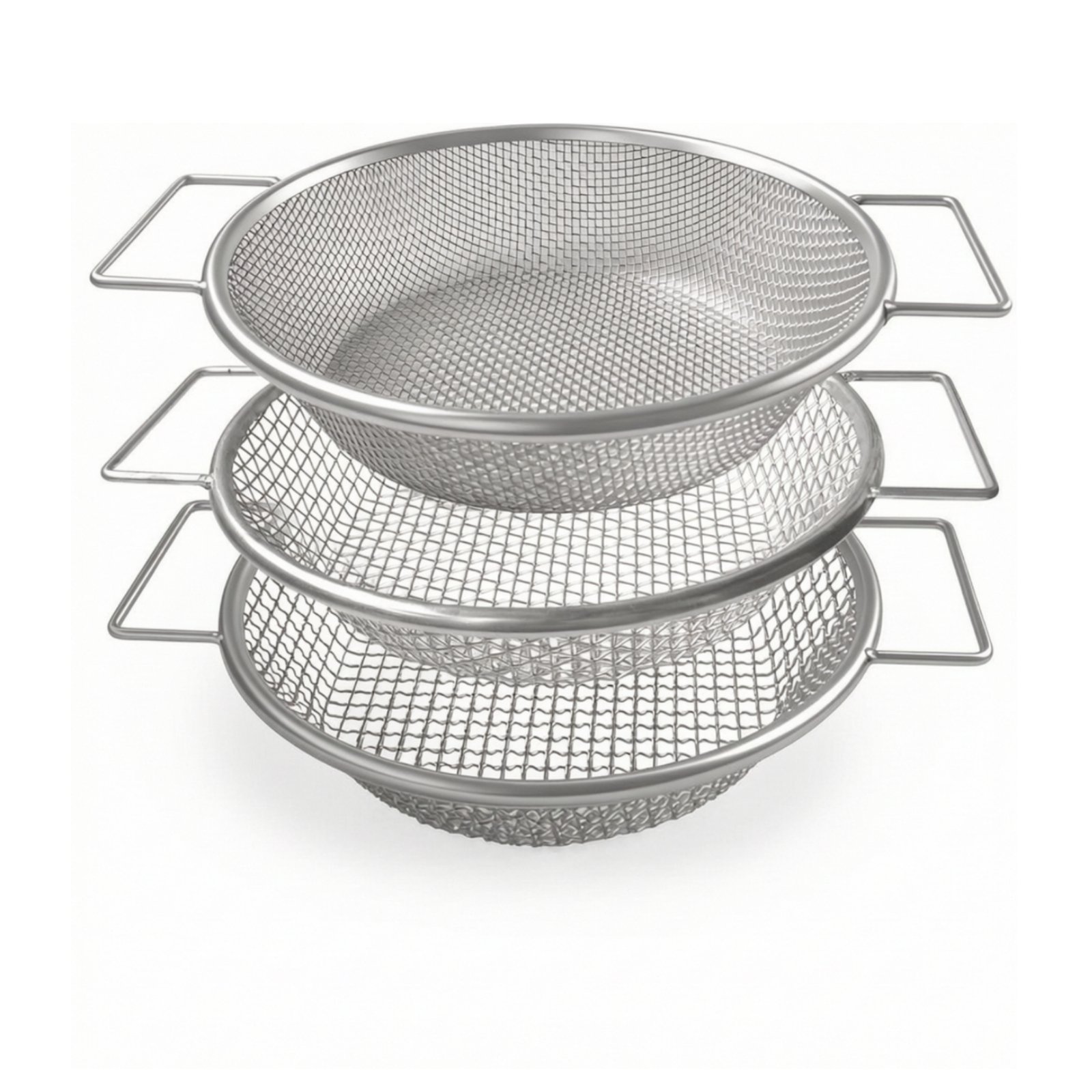 3-Piece Fine Mesh Soil Sieve