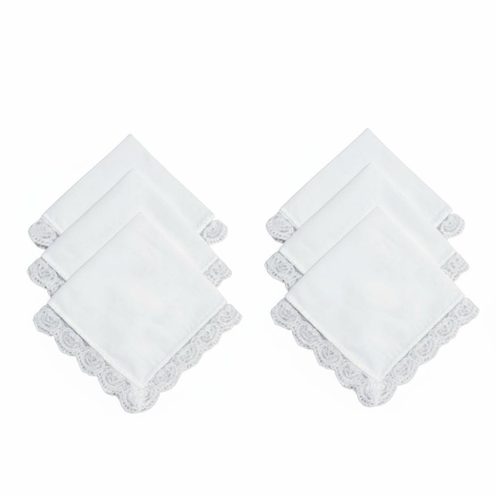 Lace Handkerchief 6 Pieces