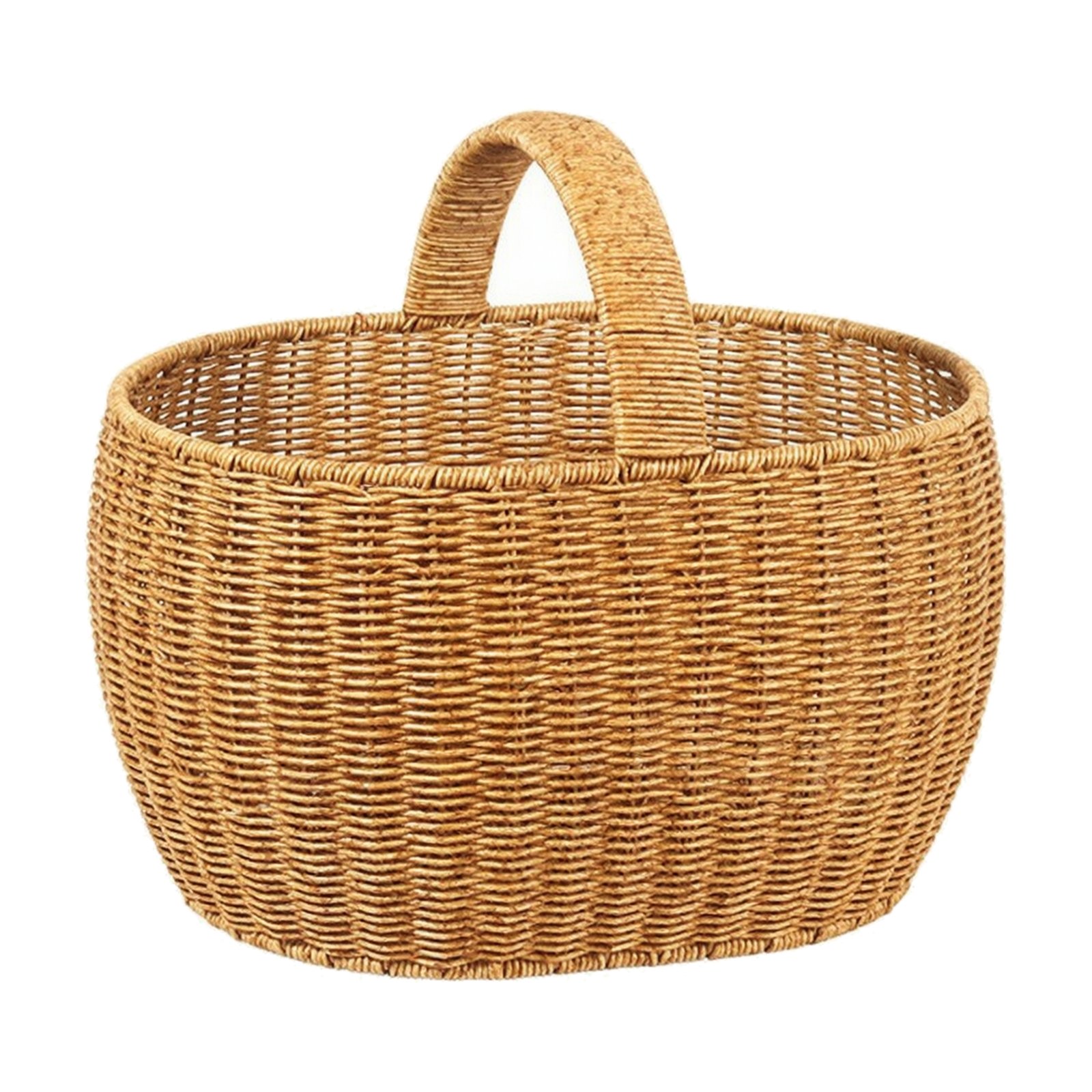 Rattan-Style Hand Basket