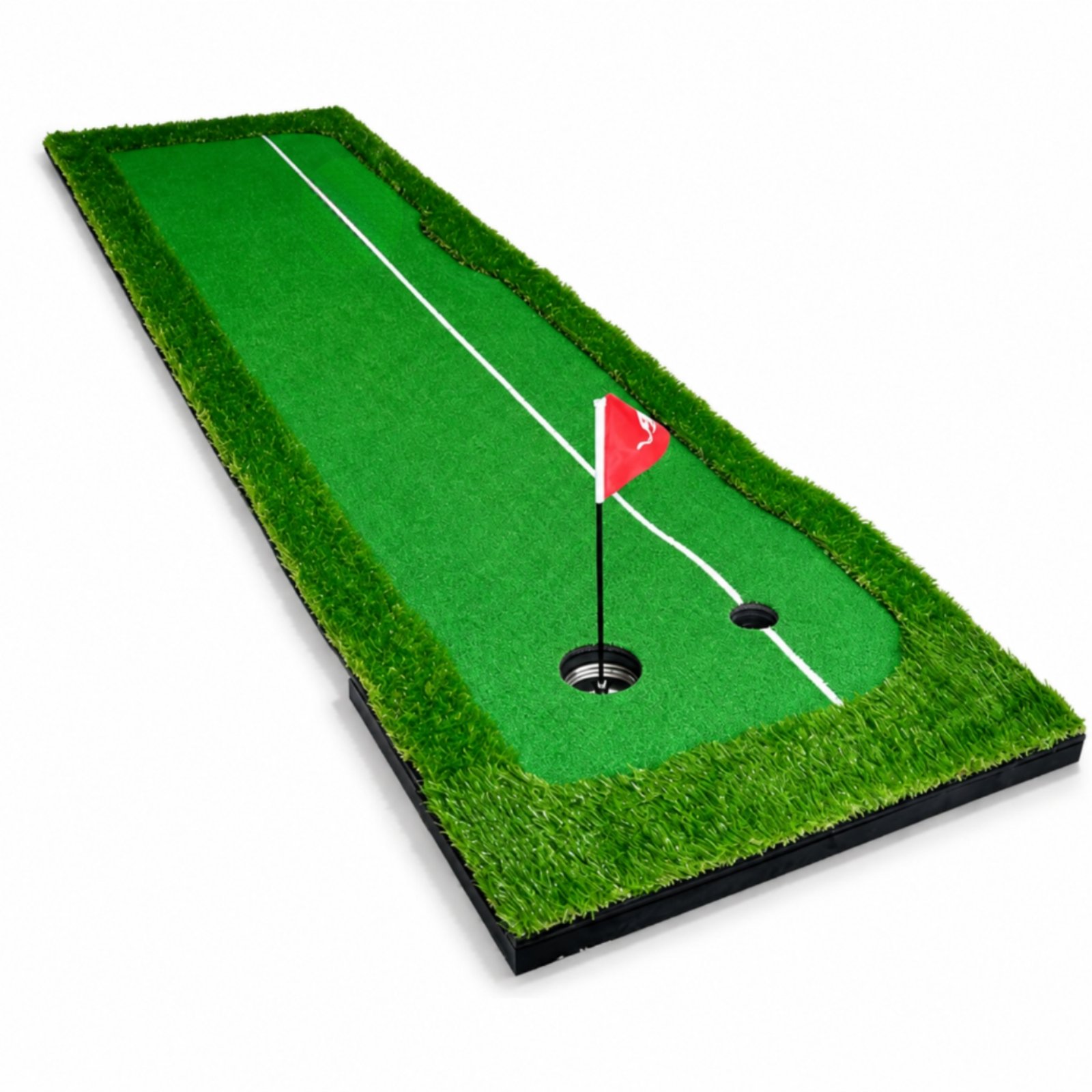 Foldable Golf Putting Mat with Holes