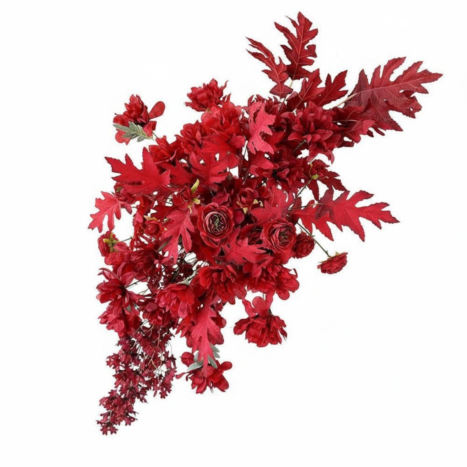 Artificial Floral Swag – Red, Dotted
