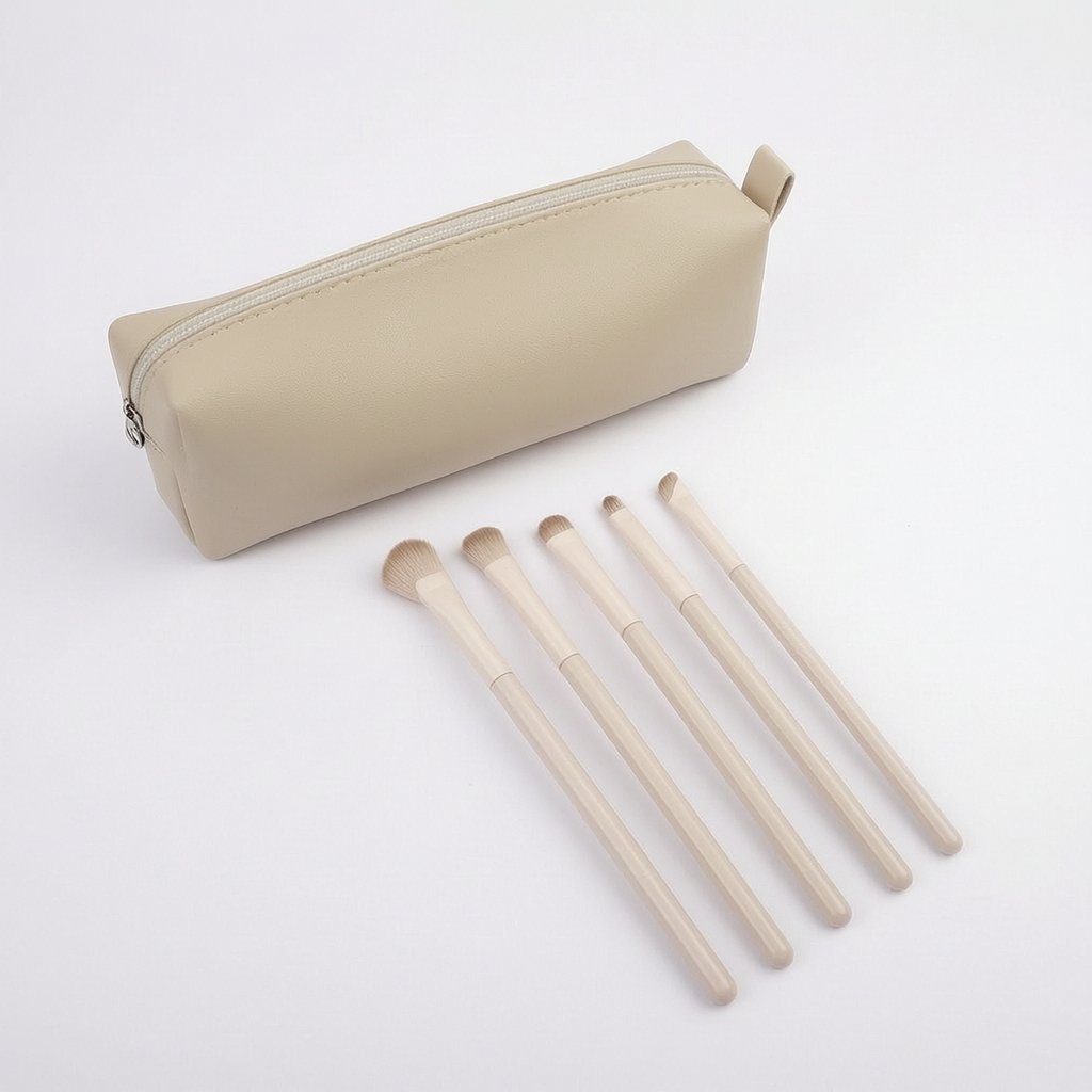 13-Piece Makeup Brush Set – 5-Piece Peach Blossom