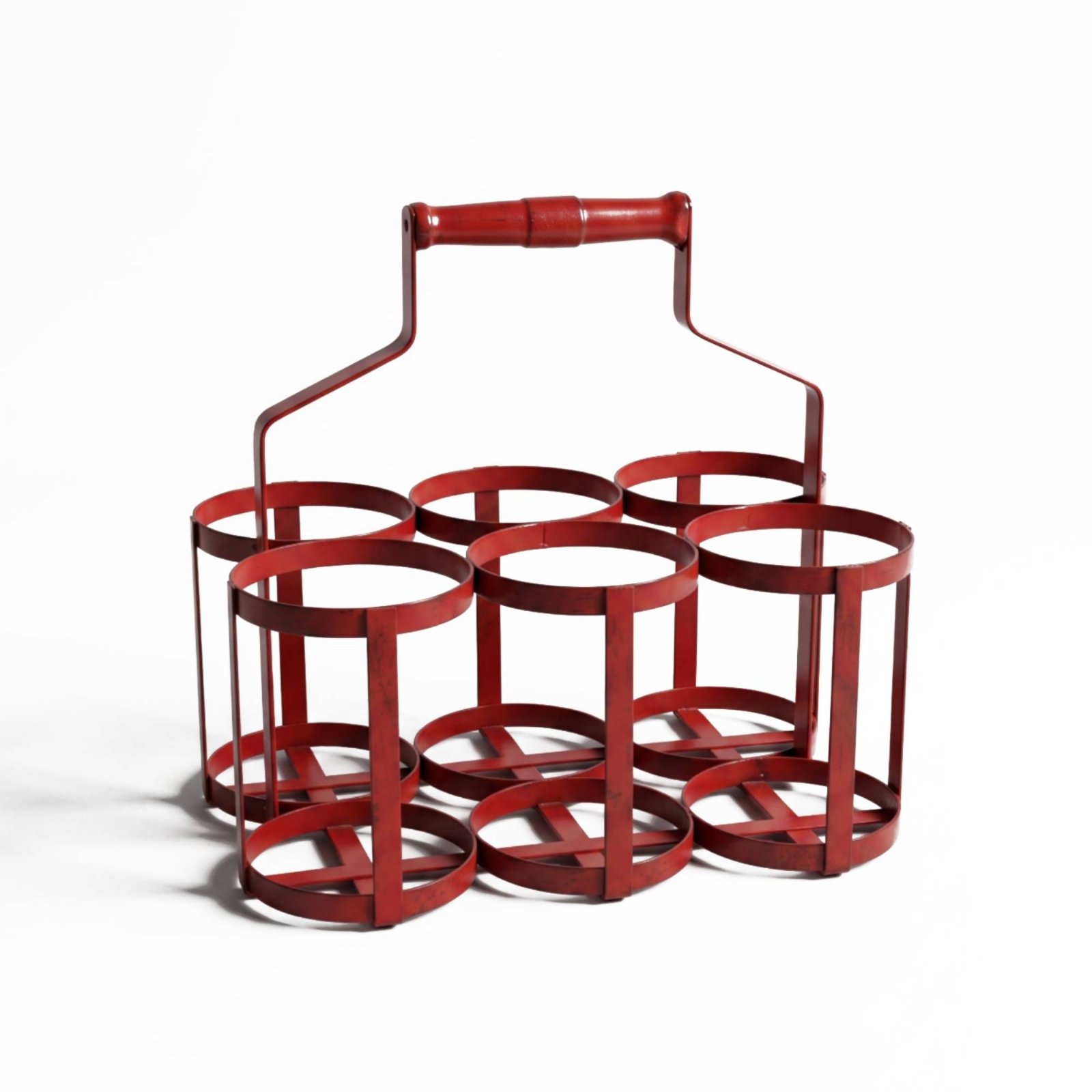 Metal 6 Bottle Carrier with Handle