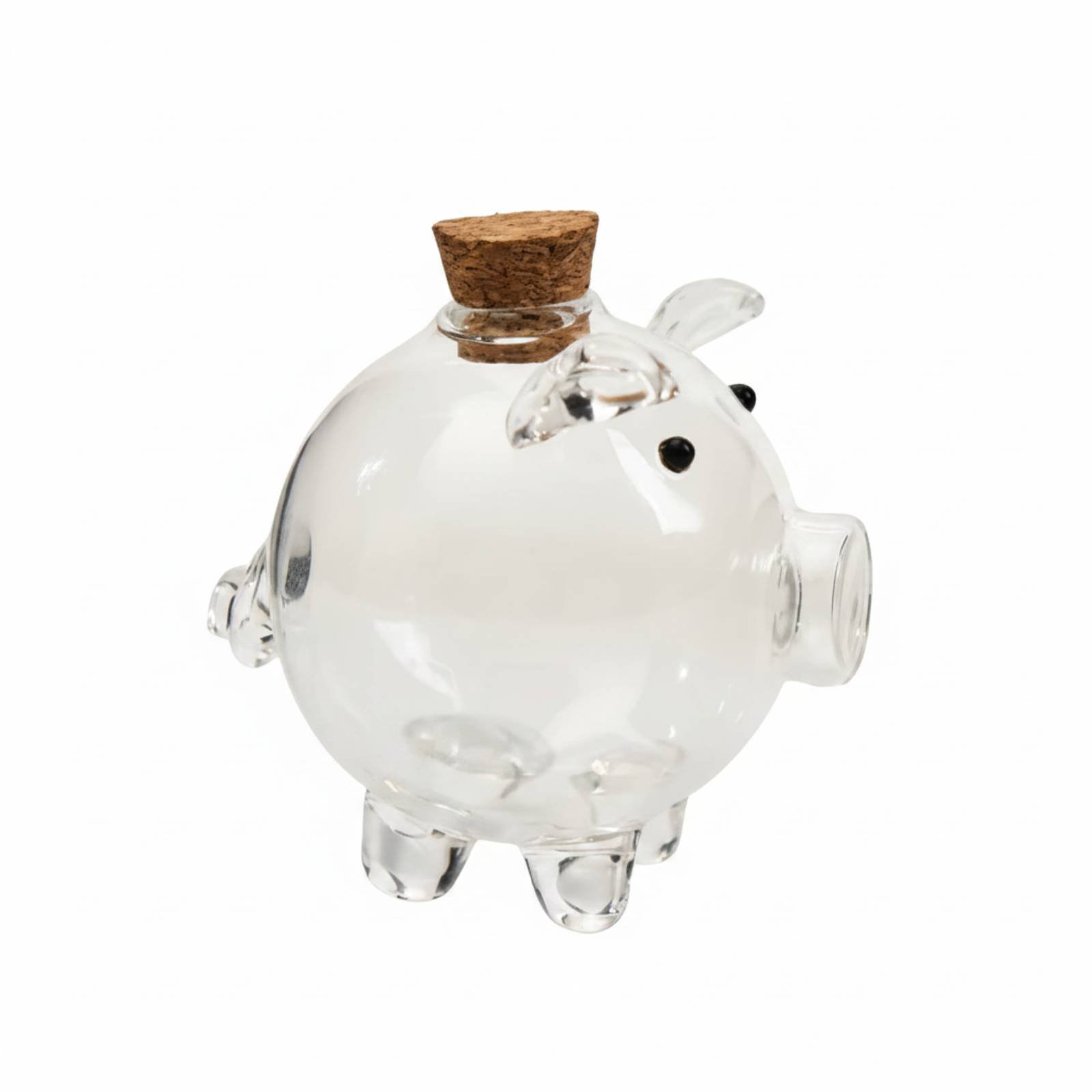 Glass Pig Money Bank
