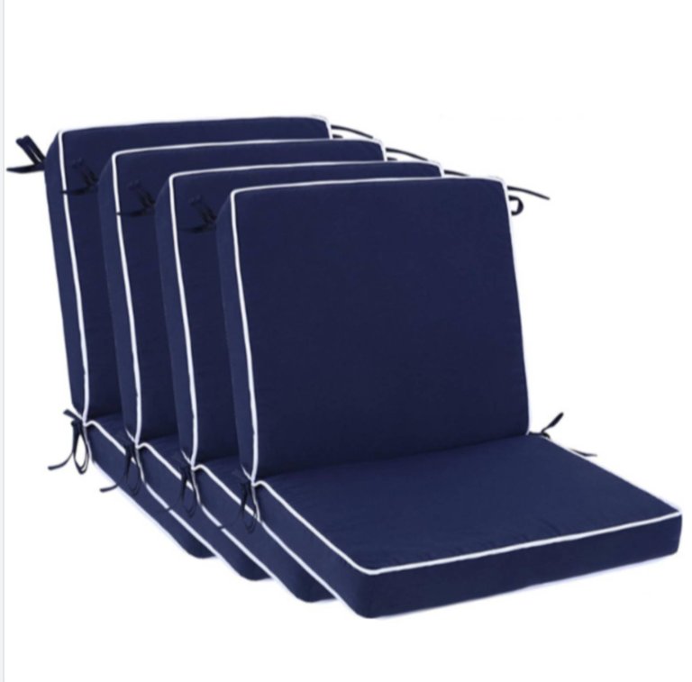 4-Piece Waterproof Chair Cushion