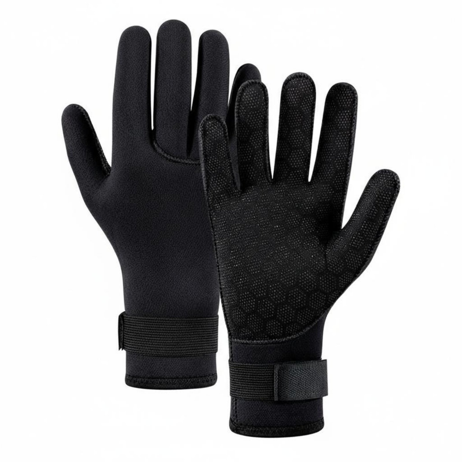 Neoprene Diving Gloves 3mm – Black, Size XS