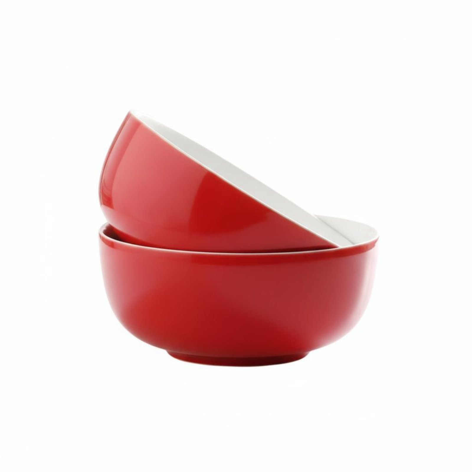 Red Ceramic Pasta Bowl