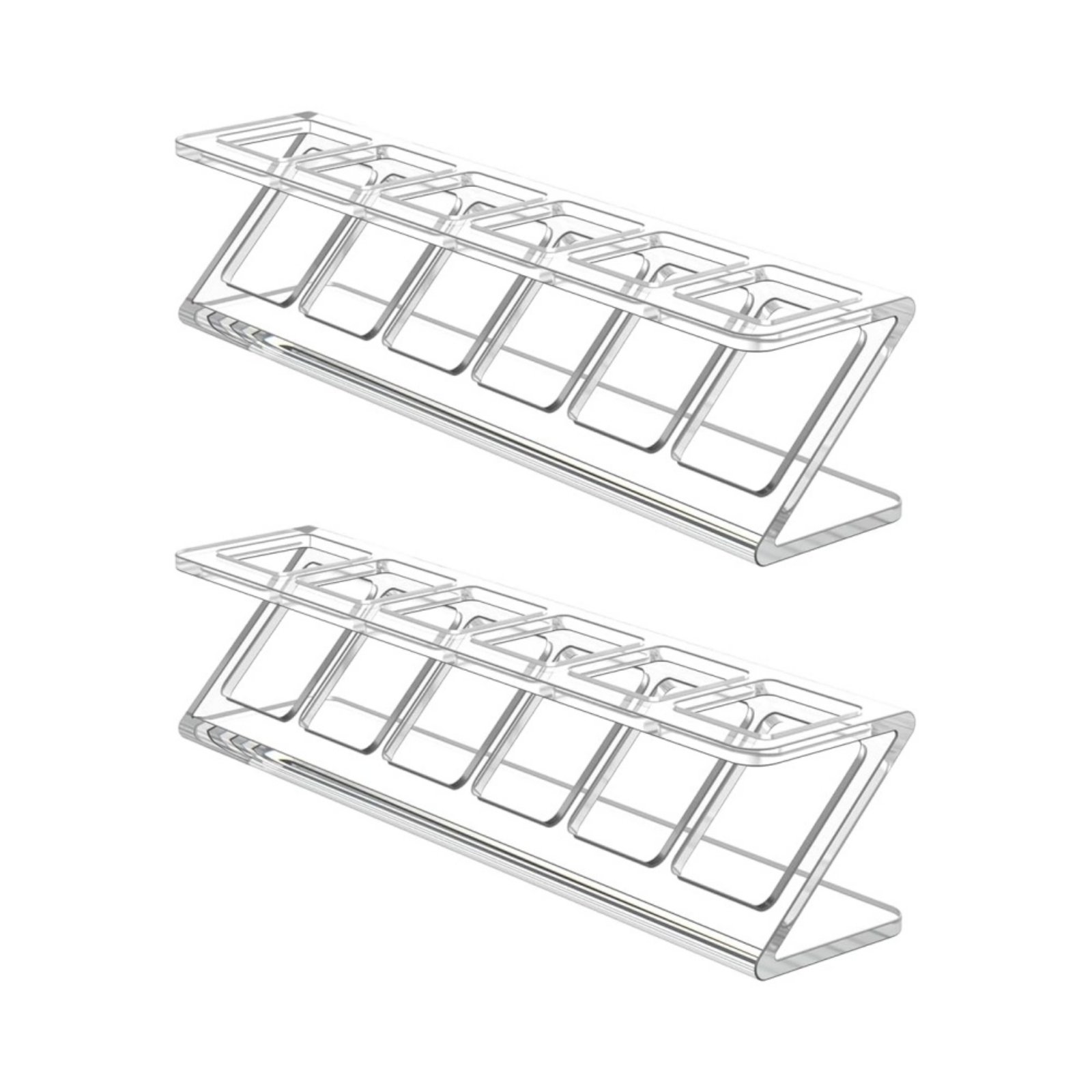 2-Piece Acrylic Makeup Organizer