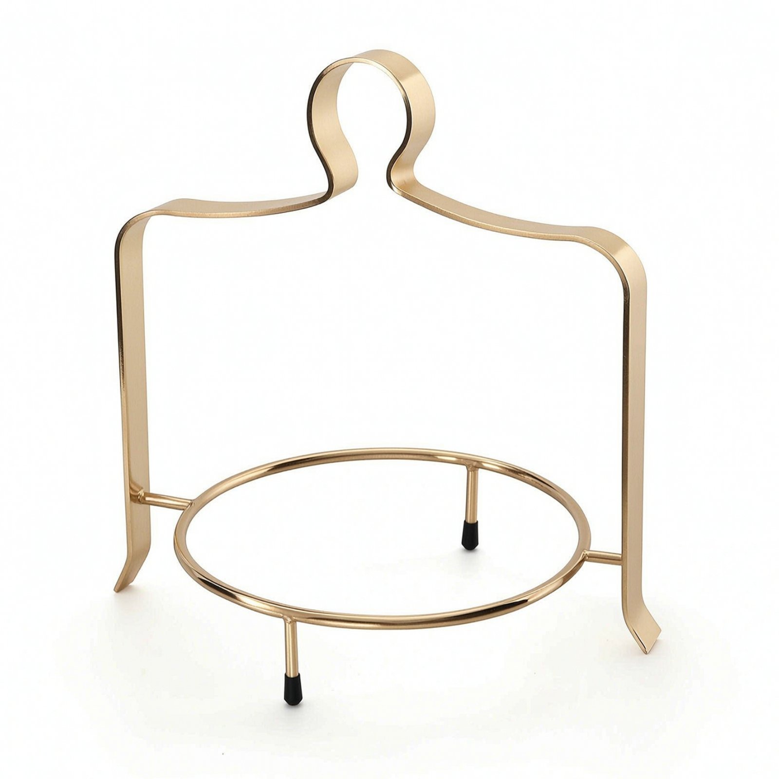 Stainless Steel Dessert Stand – 1-tier Stainless Rack Gold