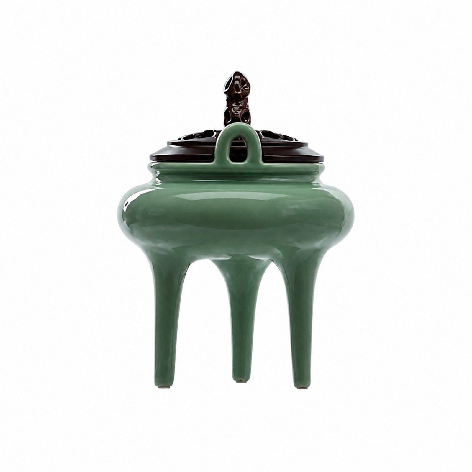 Ceramic Burner with Wooden Lid