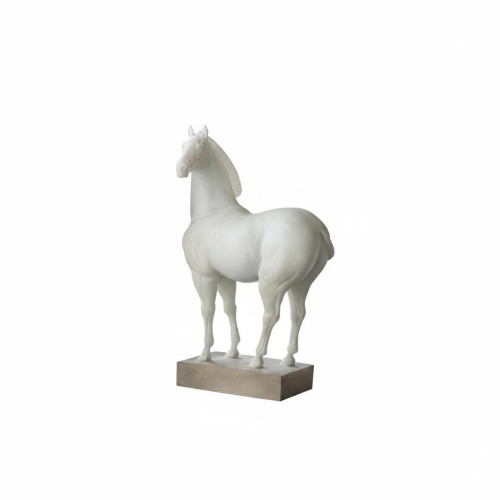 Resin Horse Sculpture – White