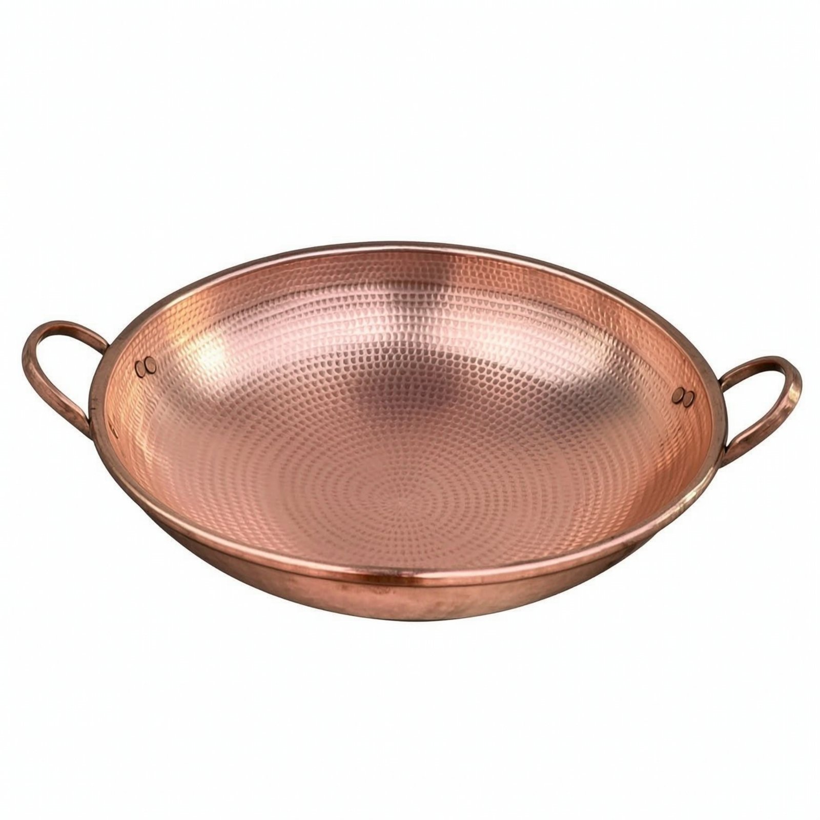 Copper Wok with Side Handles