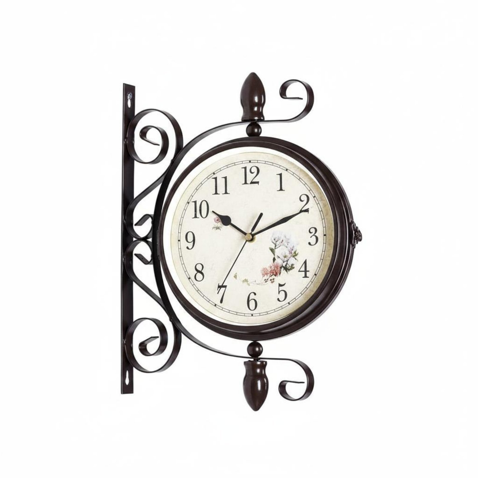 Double Sided Hanging Clock