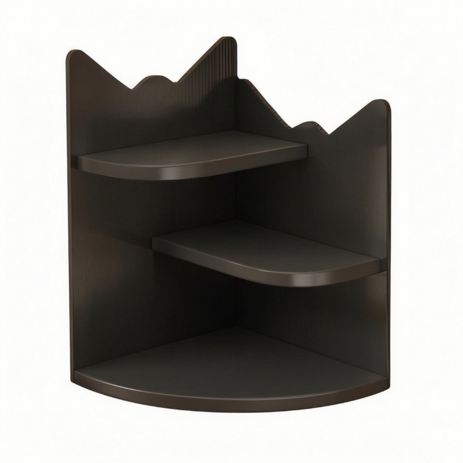 3-Tier Corner Shelf – Black, Cat