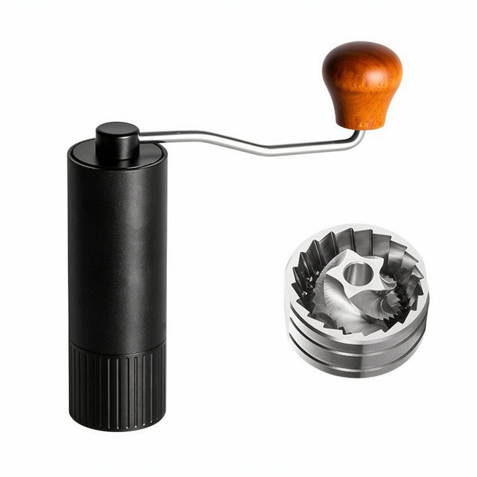 Hand Crank Coffee Grinding Tool with Wooden Handle