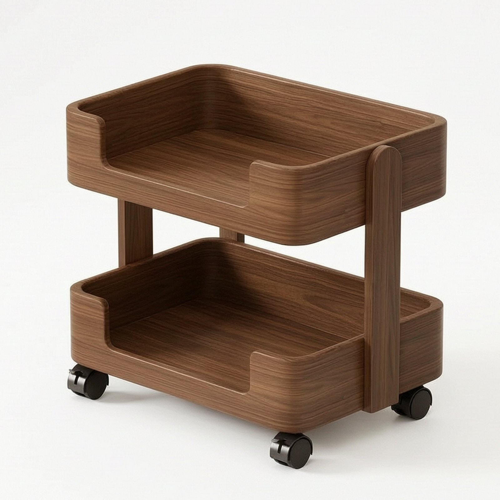 Wood Rolling Storage Rack