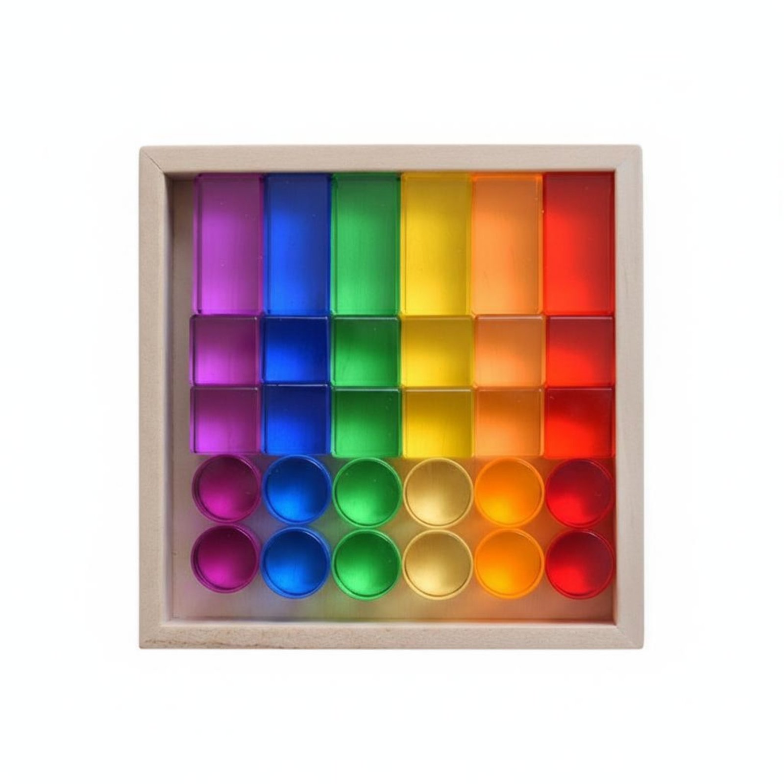 30 Pieces Acrylic Building Blocks